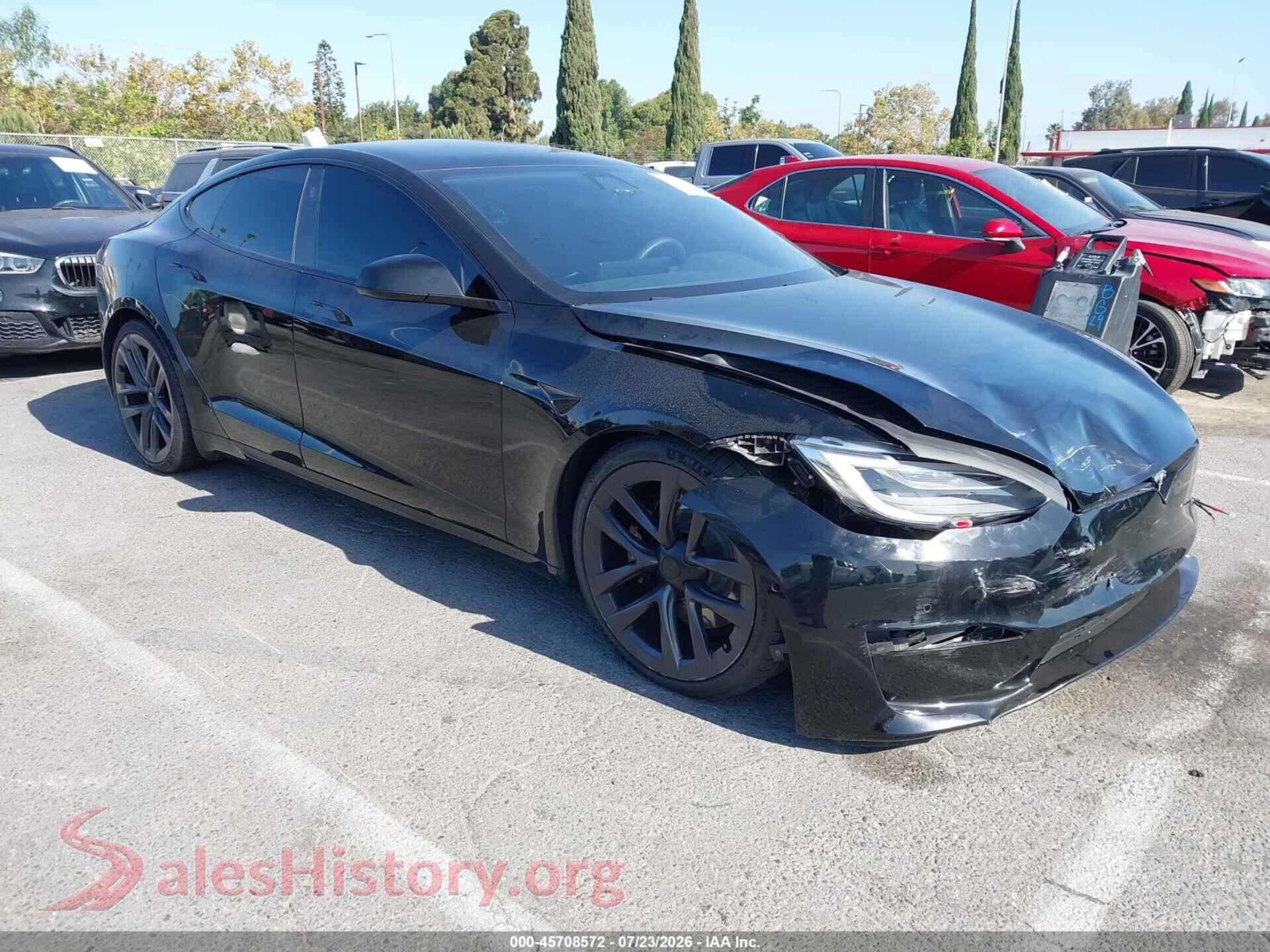2022 TESLA MODEL S — VIN 5YJSA1E50NF459618