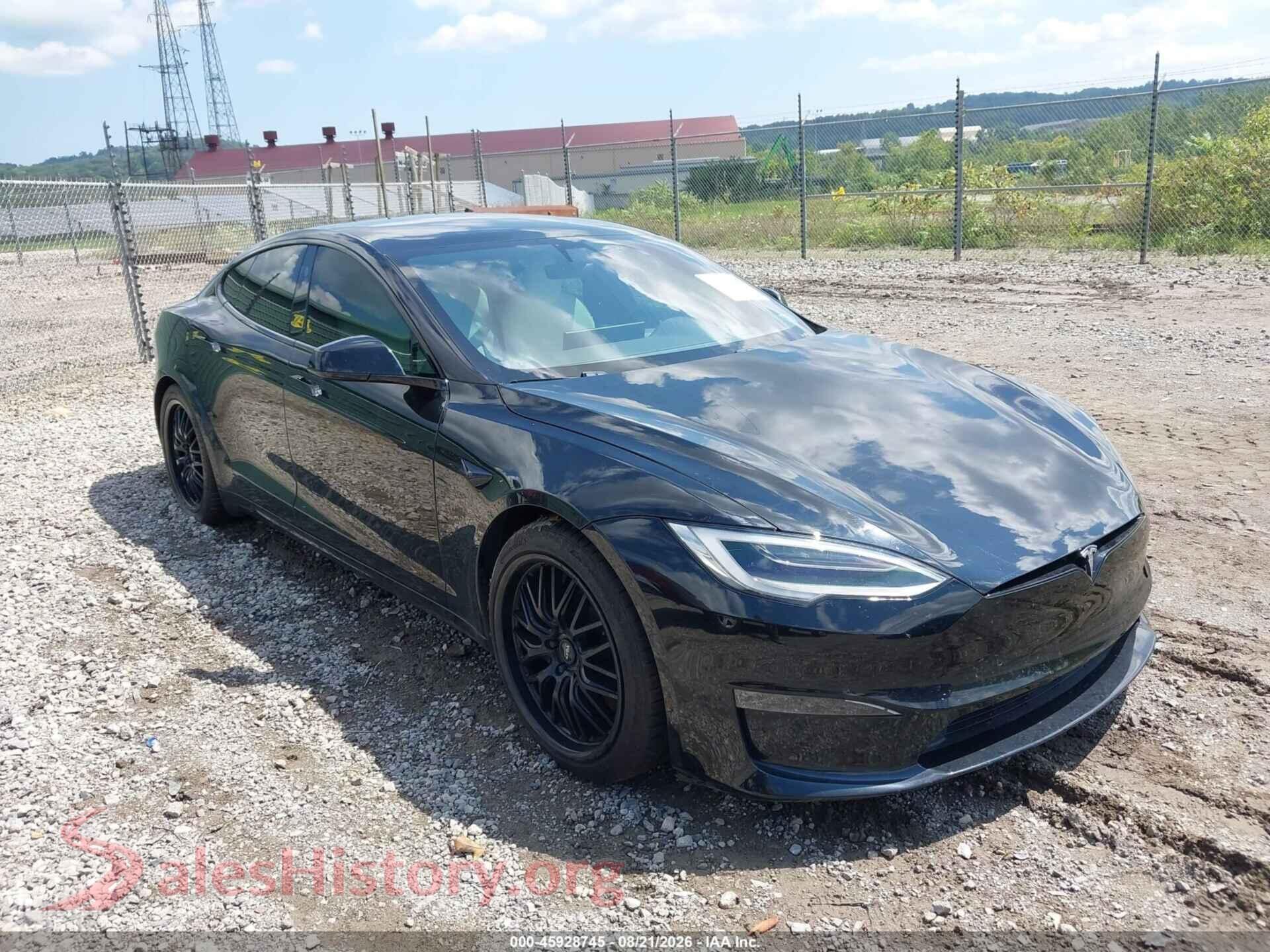 2022 TESLA MODEL S — VIN 5YJSA1E54NF469486