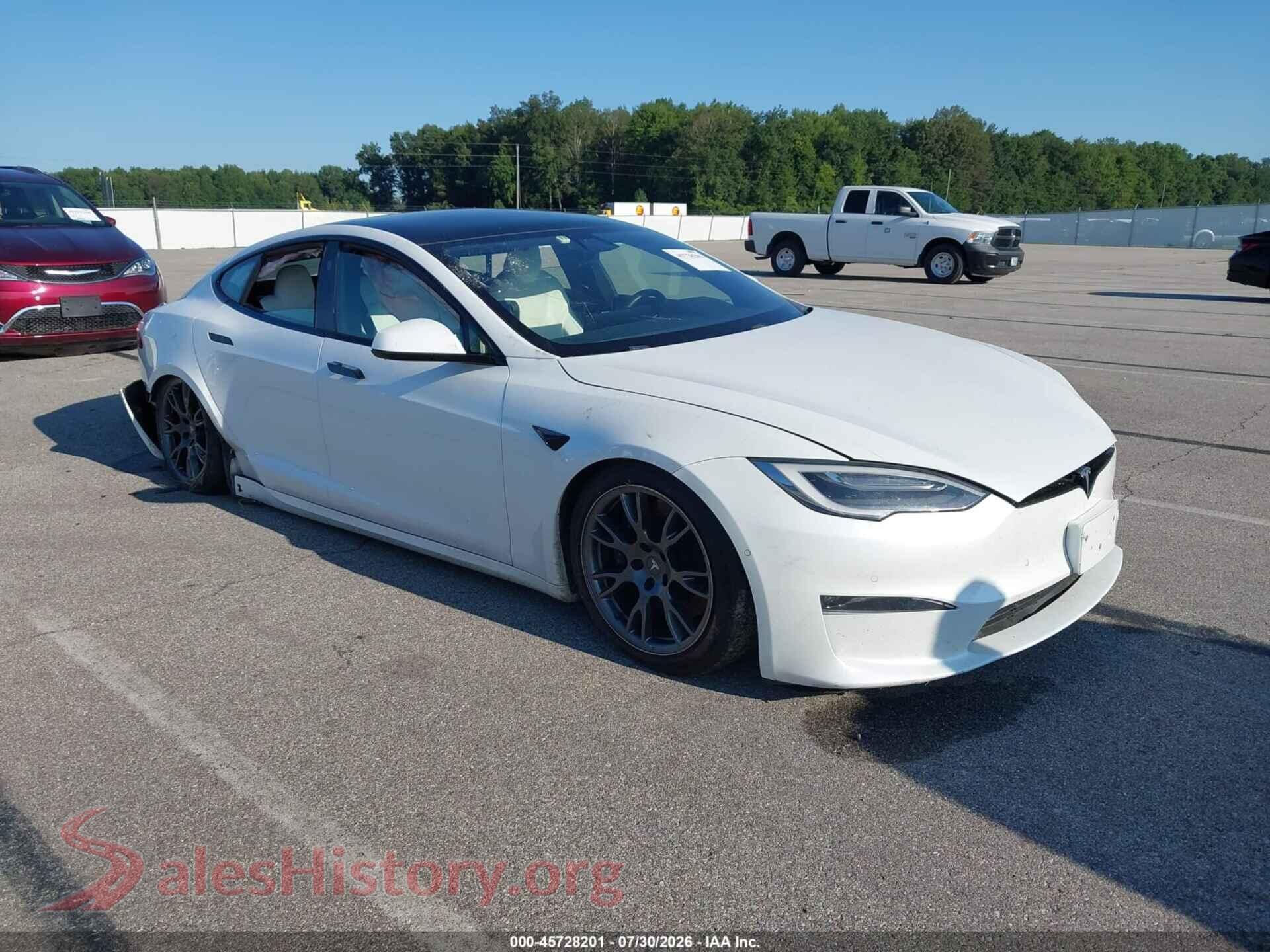 2022 TESLA MODEL S — VIN 5YJSA1E54NF471299
