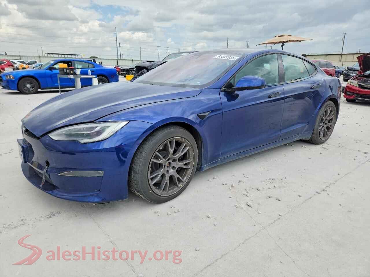 2022 TESLA MODEL S — VIN 5YJSA1E5XNF458752