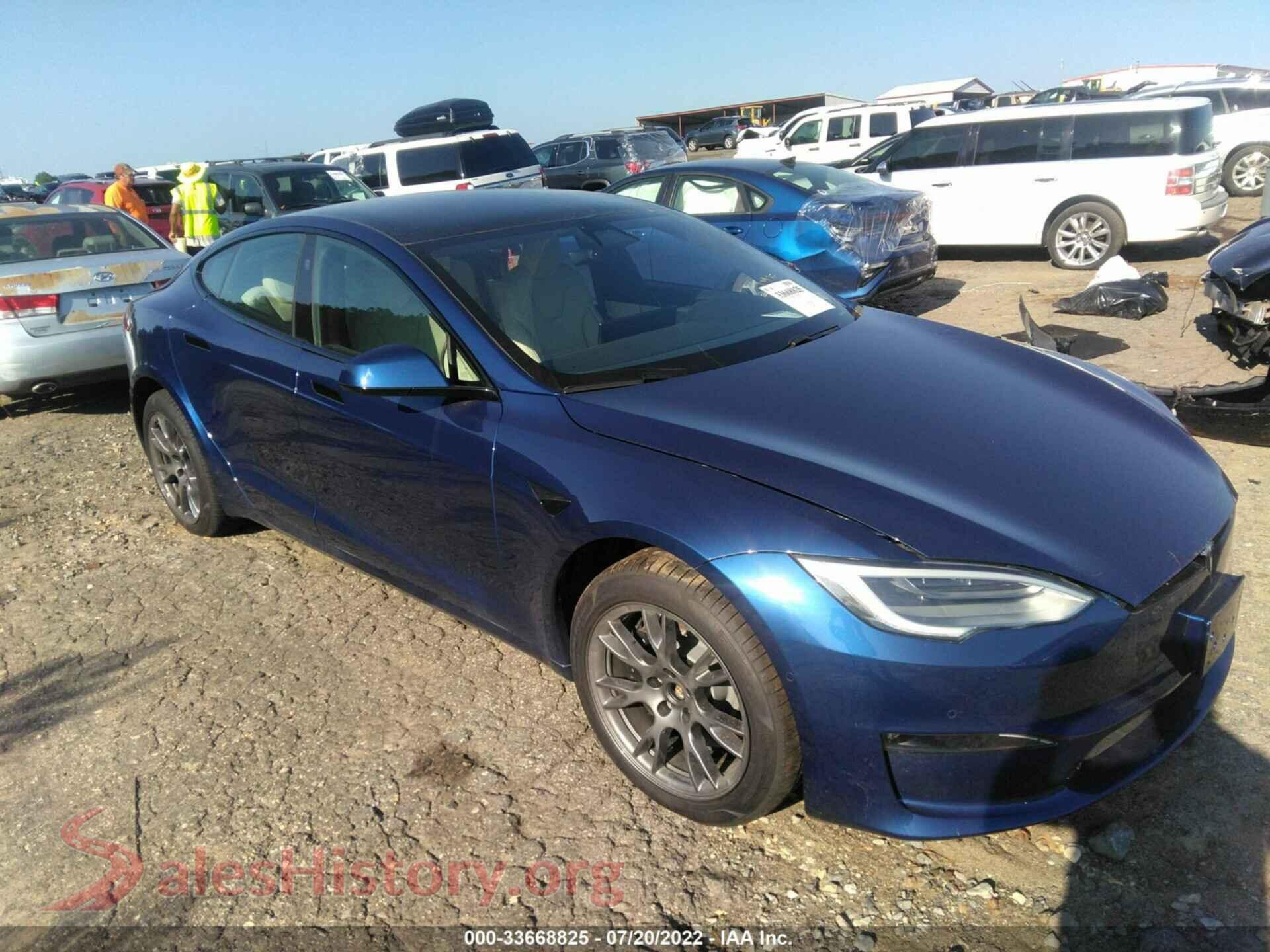 2021 TESLA MODEL S — VIN 5YJSA1E60MF451705
