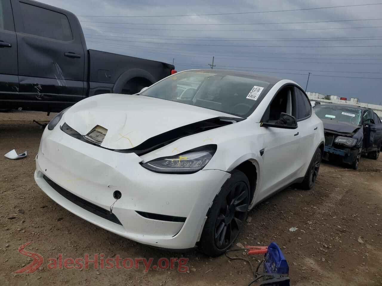 2021 TESLA MODEL Y — VIN 5YJYGAEE4MF199960