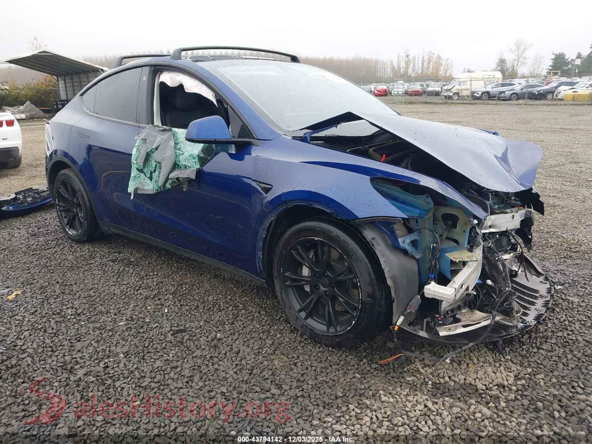 2021 TESLA MODEL Y — VIN 5YJYGAEE5MF196159
