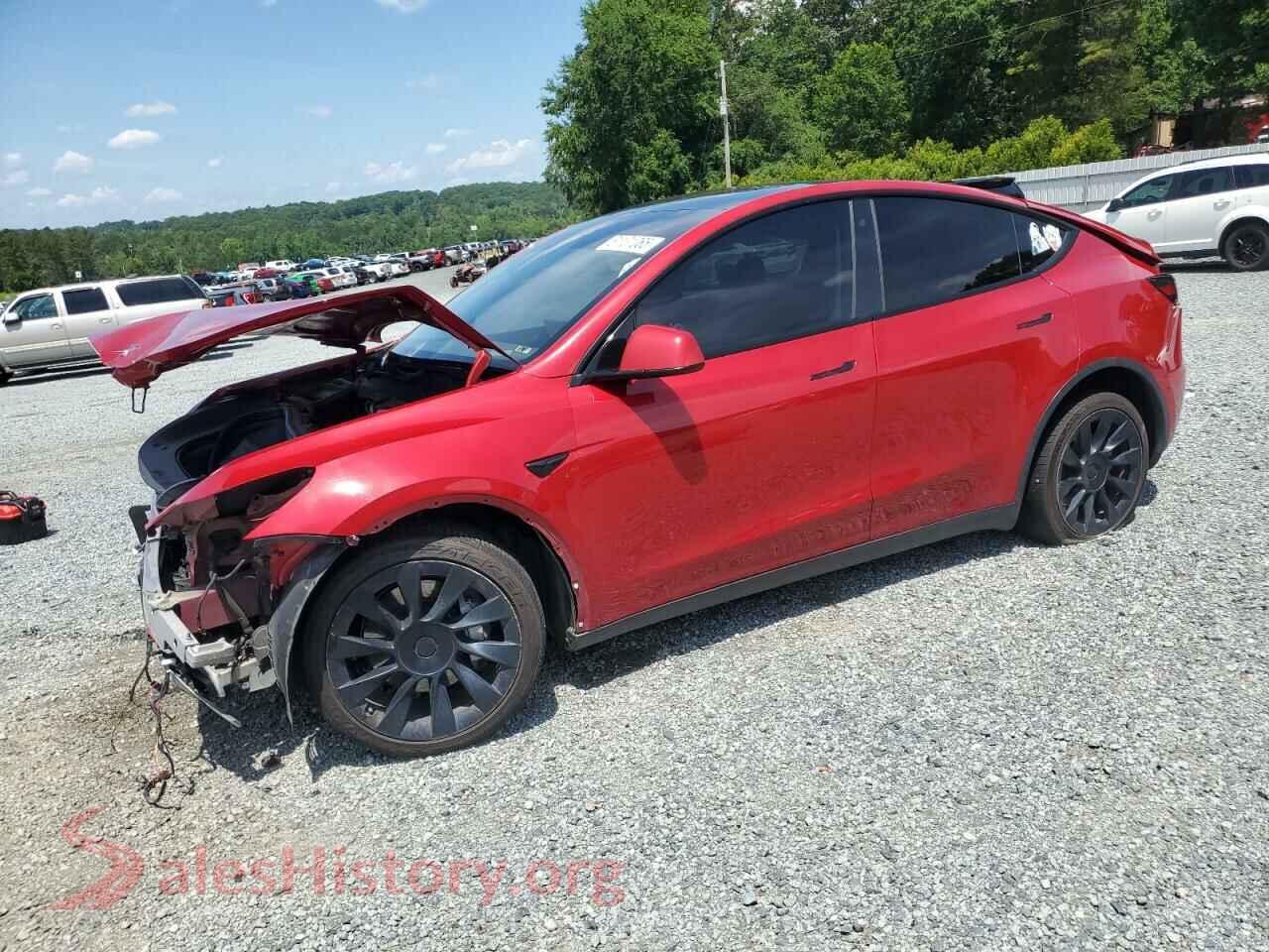 2020 TESLA MODEL Y — VIN 5YJYGDEE0LF055290