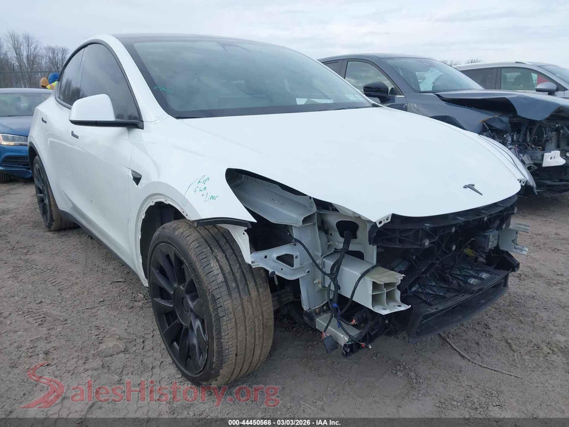 2020 TESLA MODEL Y — VIN 5YJYGDEE1LF034237