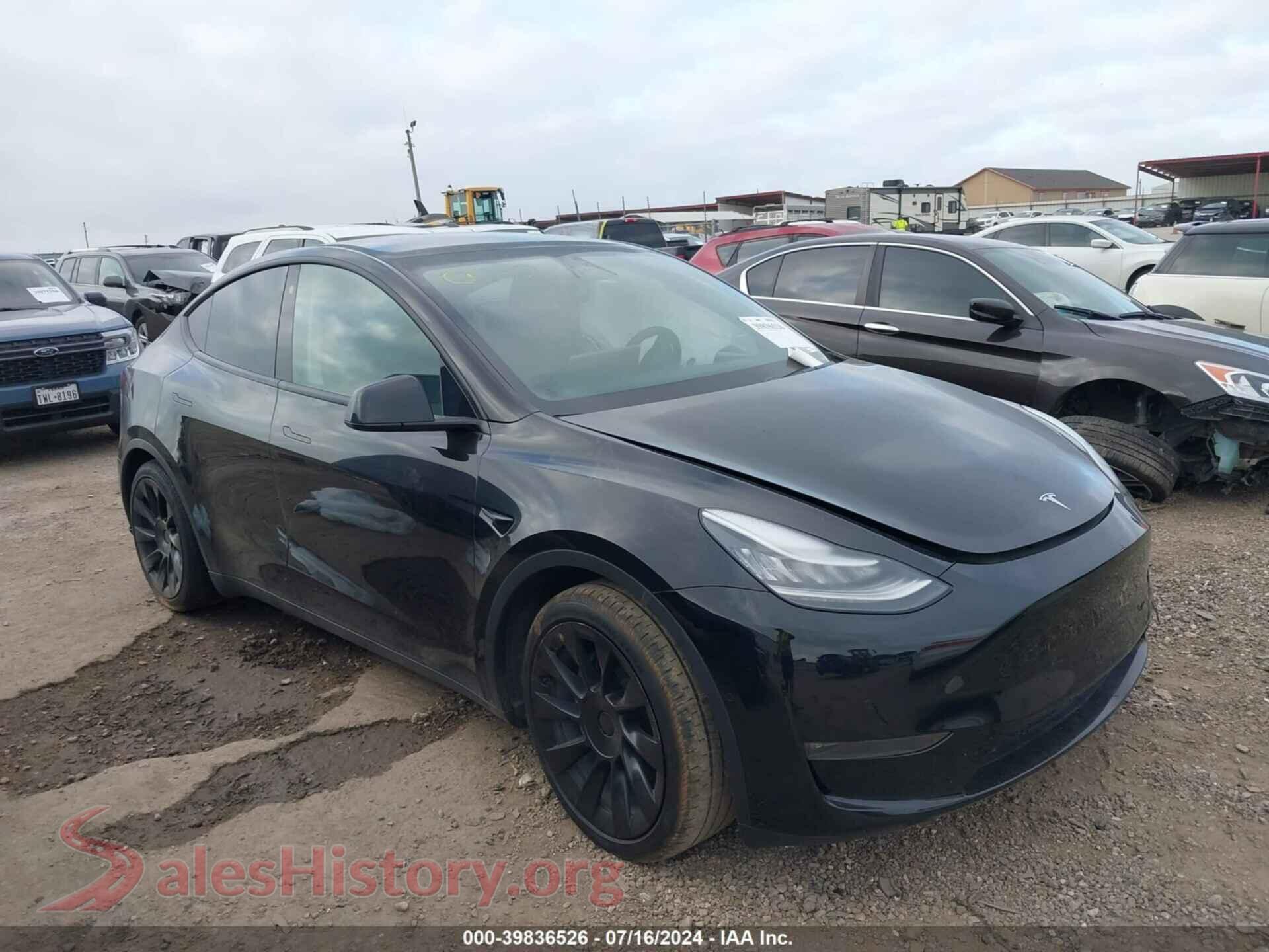 2021 TESLA MODEL Y — VIN 5YJYGDEE1MF084282