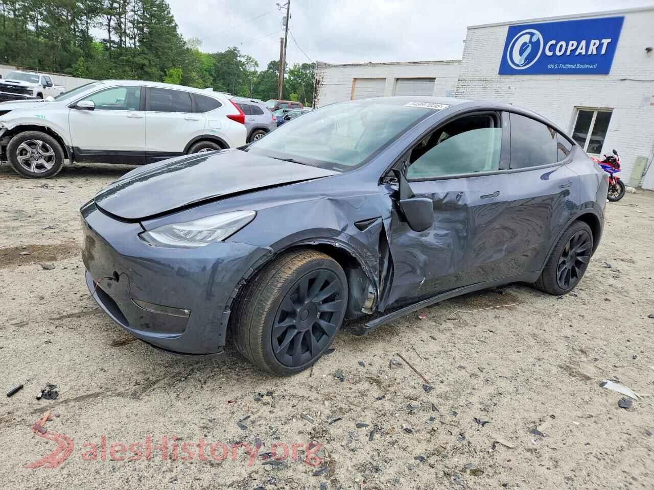 2021 TESLA MODEL Y — VIN 5YJYGDEE1MF119936