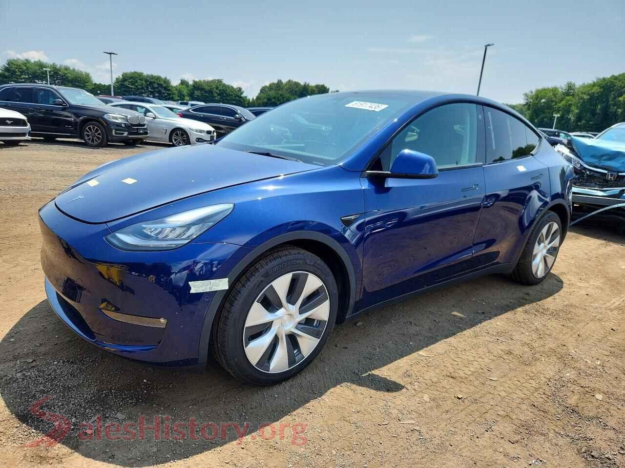 2021 TESLA MODEL Y — VIN 5YJYGDEE1MF180154