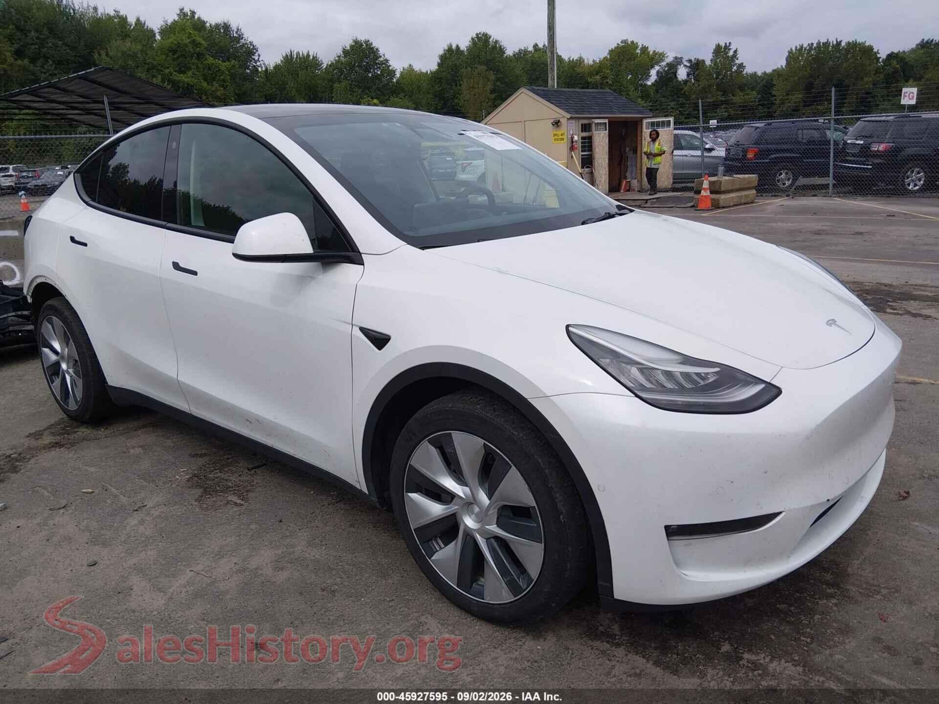 2021 TESLA MODEL Y — VIN 5YJYGDEE1MF265978