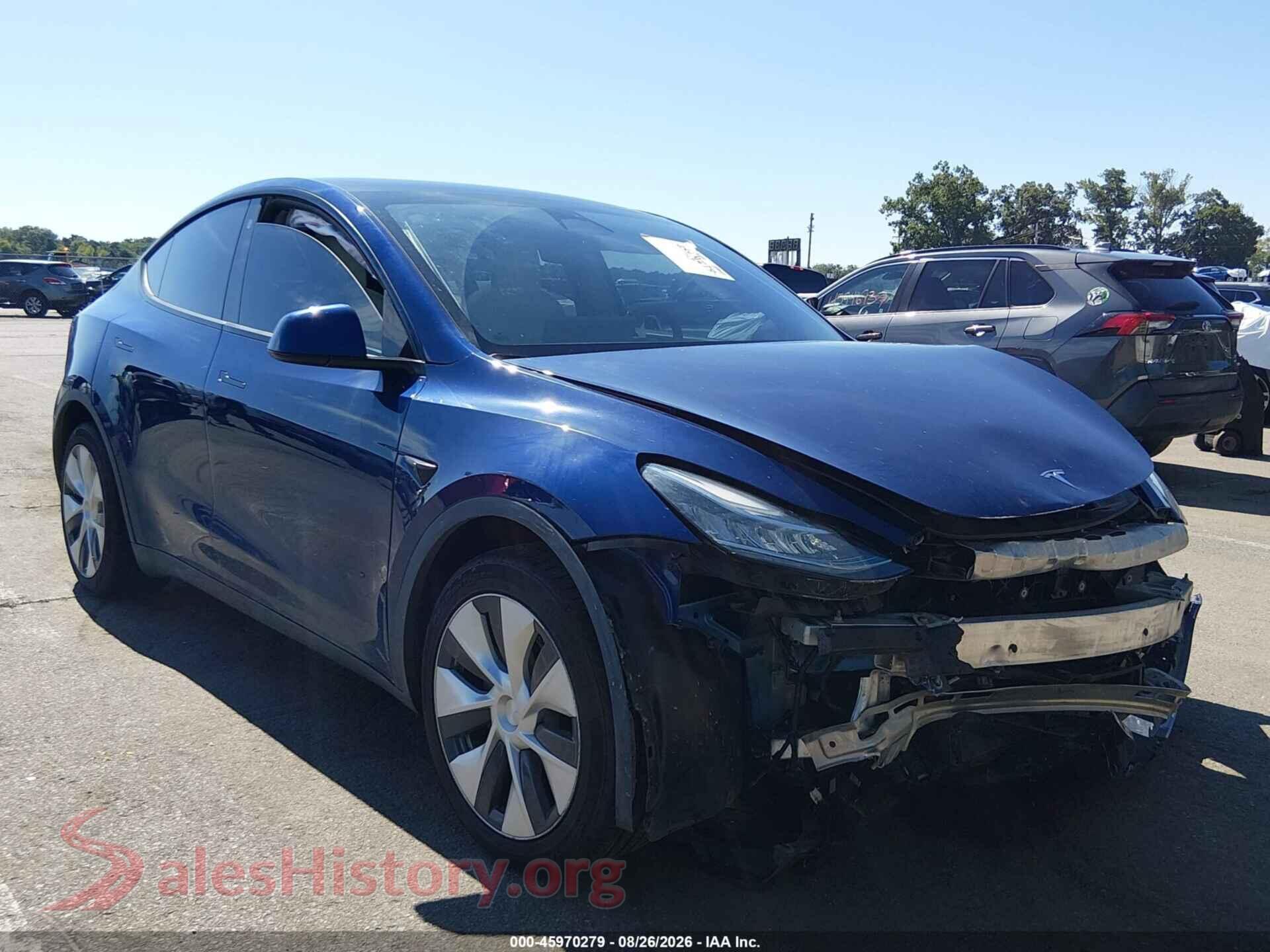2021 TESLA MODEL Y — VIN 5YJYGDEE1MF293571