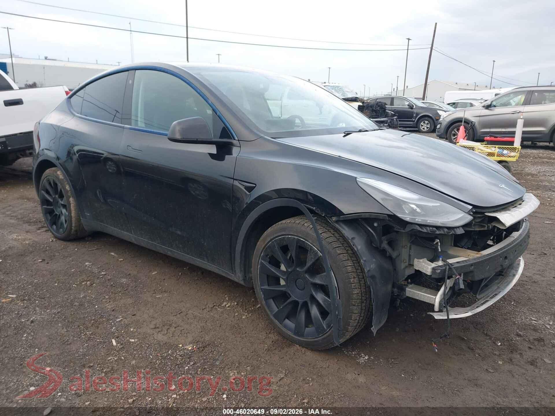 2021 TESLA MODEL Y — VIN 5YJYGDEE2MF060220