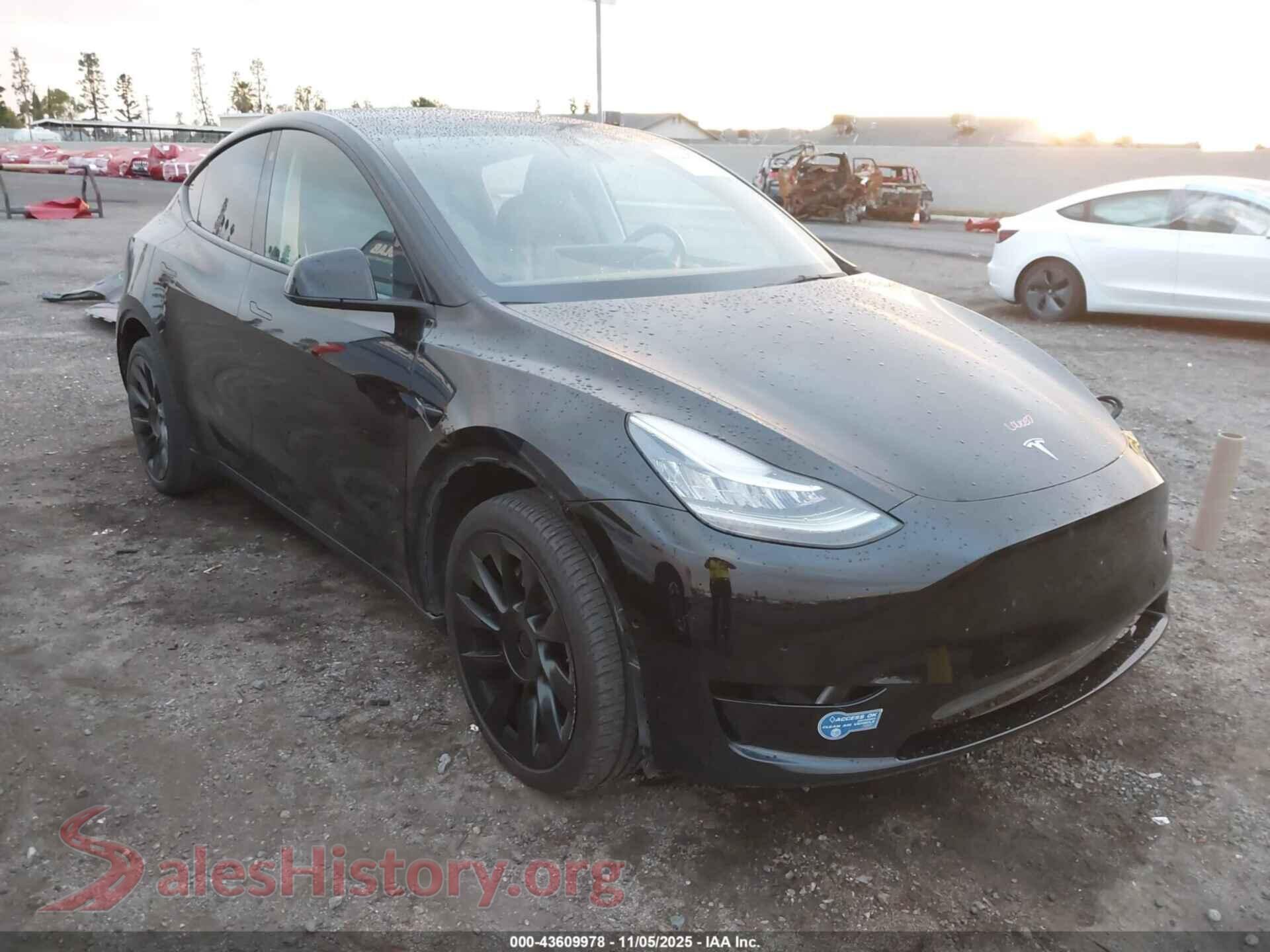 2021 TESLA MODEL Y — VIN 5YJYGDEE2MF222671