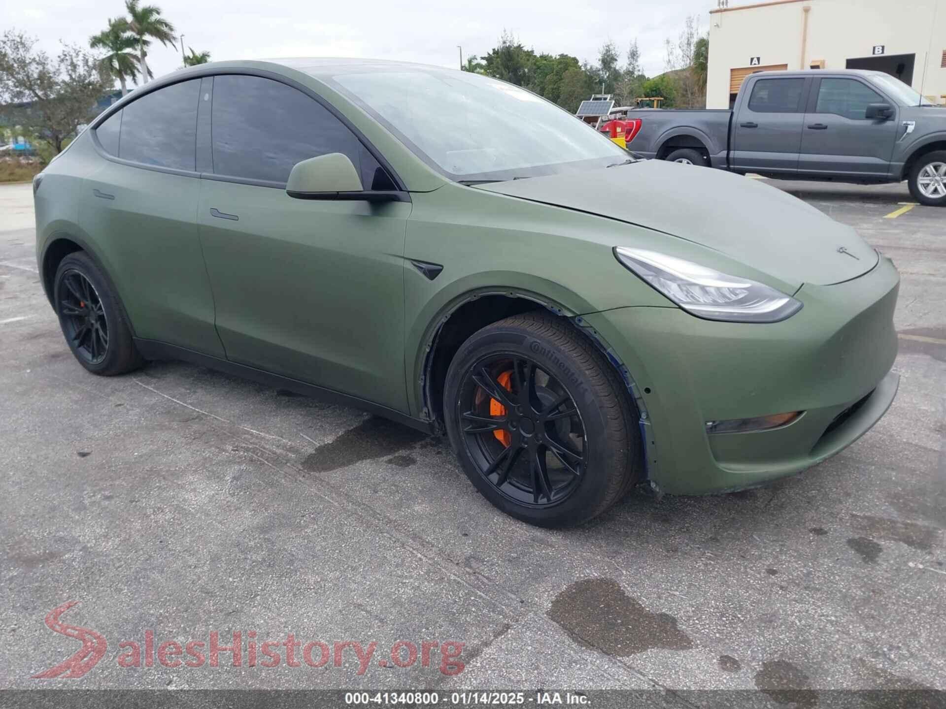 2021 TESLA MODEL Y — VIN 5YJYGDEE2MF298956