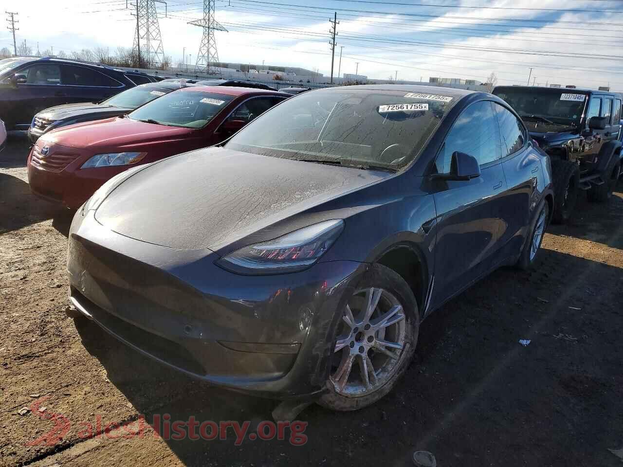2020 TESLA MODEL Y — VIN 5YJYGDEE3LF006682