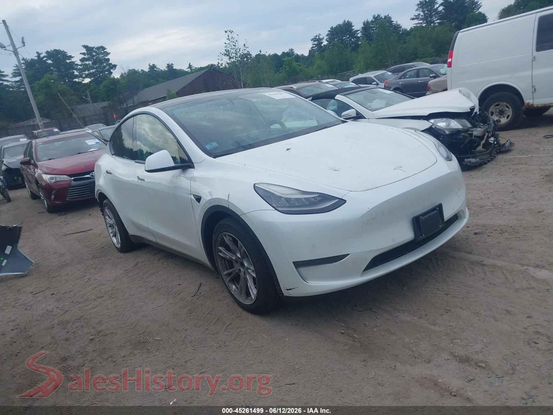2020 TESLA MODEL Y — VIN 5YJYGDEE3LF031940