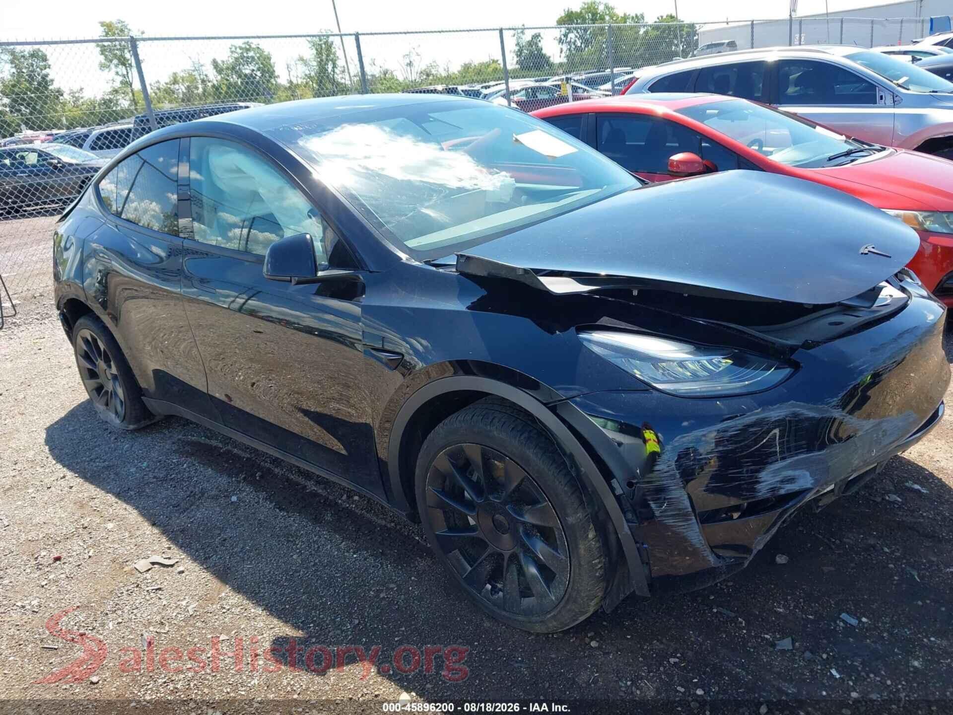 2021 TESLA MODEL Y — VIN 5YJYGDEE3MF070514
