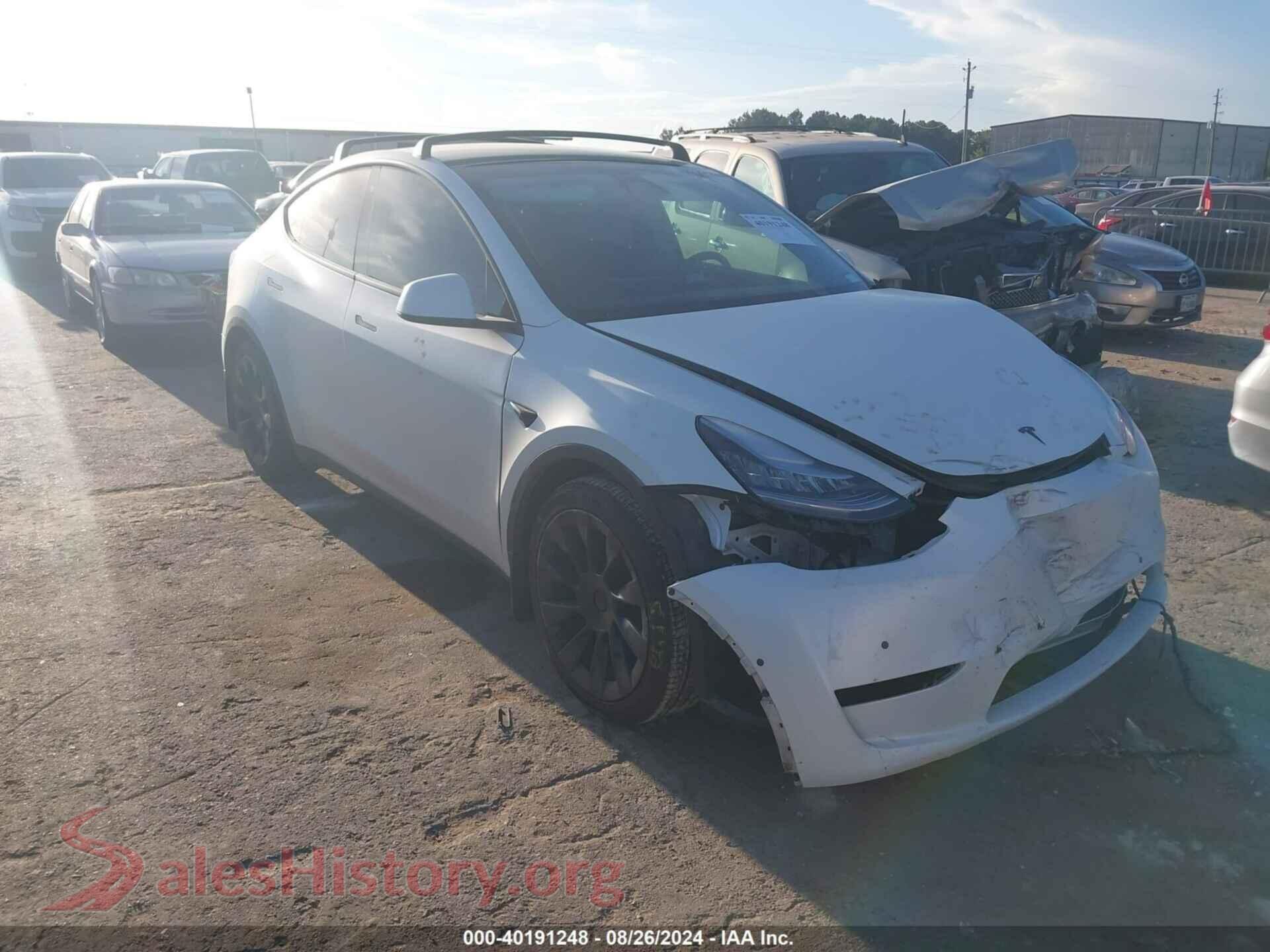 2020 TESLA MODEL Y — VIN 5YJYGDEE4LF014502