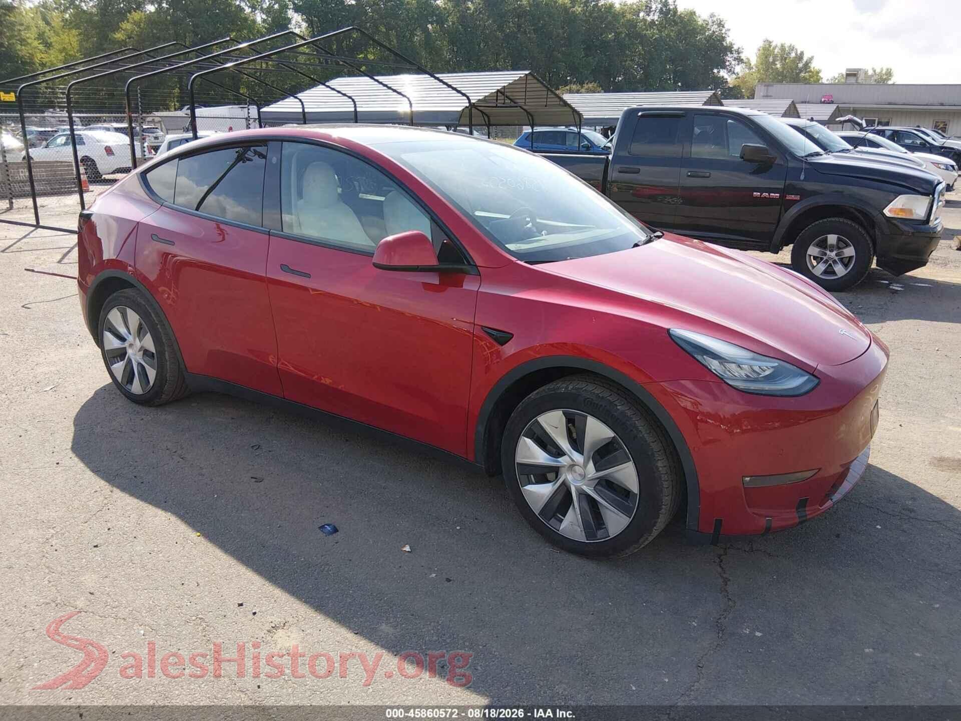 2021 TESLA MODEL Y — VIN 5YJYGDEE4MF104900