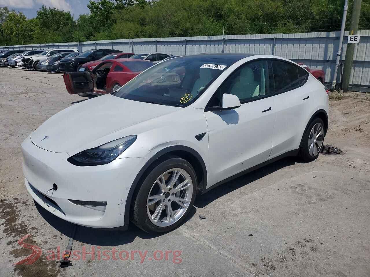 2021 TESLA MODEL Y — VIN 5YJYGDEE5MF130566