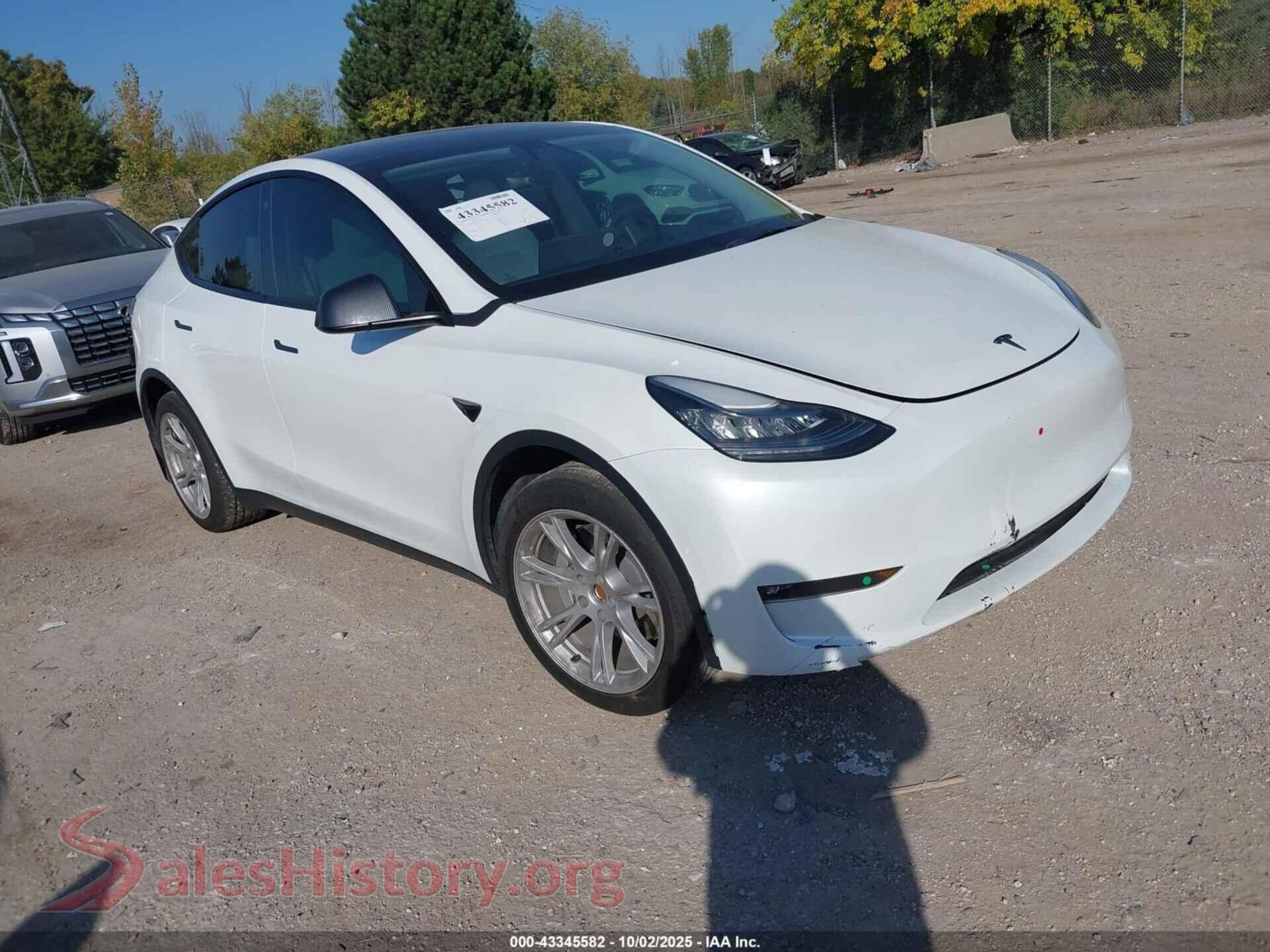 2021 TESLA MODEL Y — VIN 5YJYGDEE6MF139180