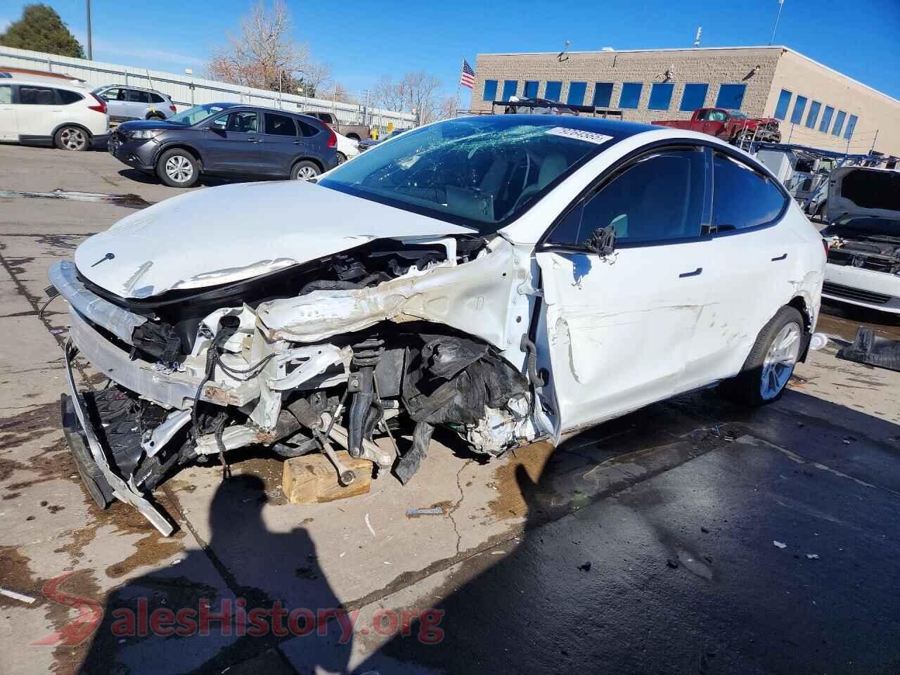 2021 TESLA MODEL Y — VIN 5YJYGDEE6MF198049