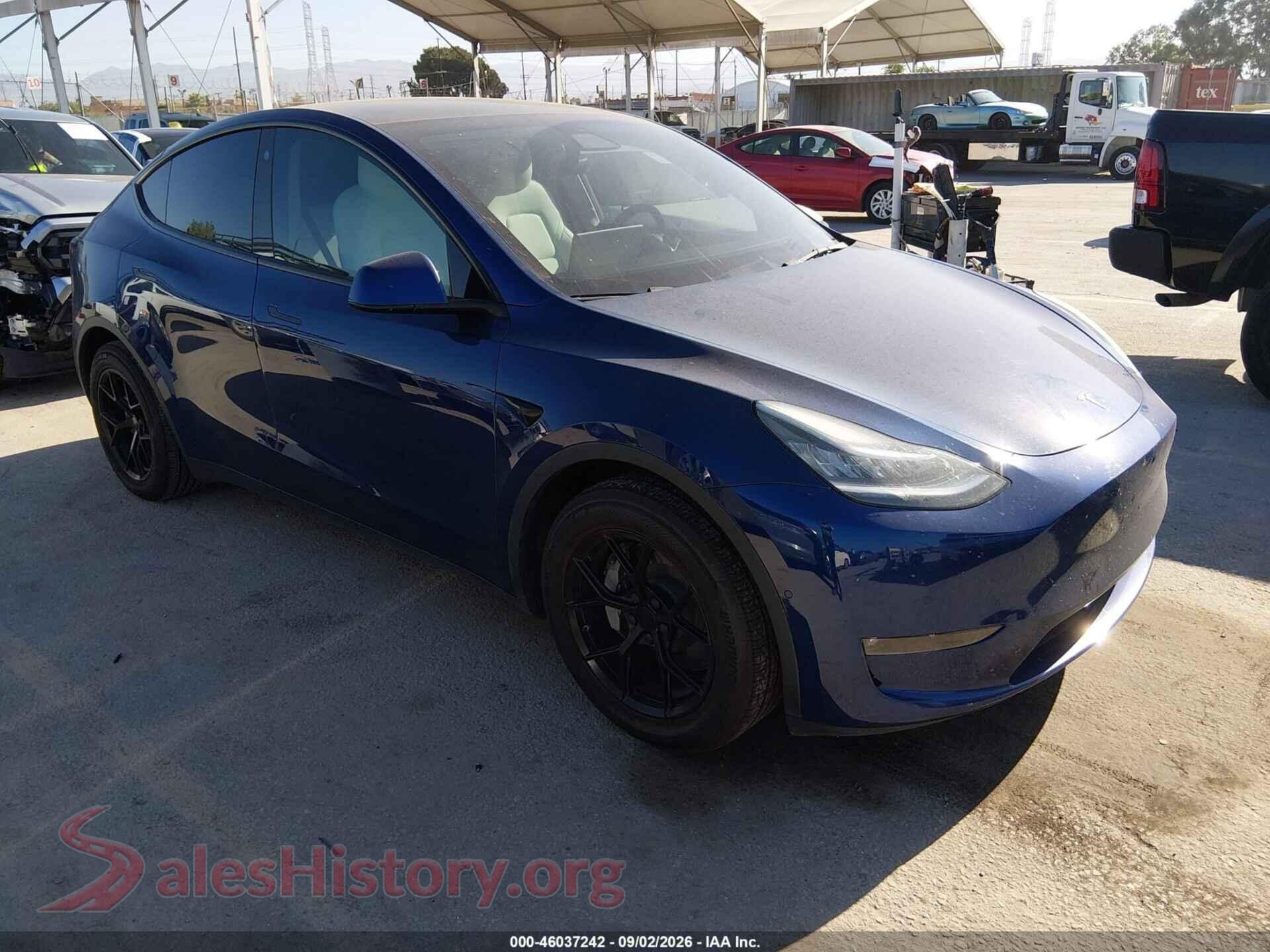 2021 TESLA MODEL Y — VIN 5YJYGDEE6MF212824