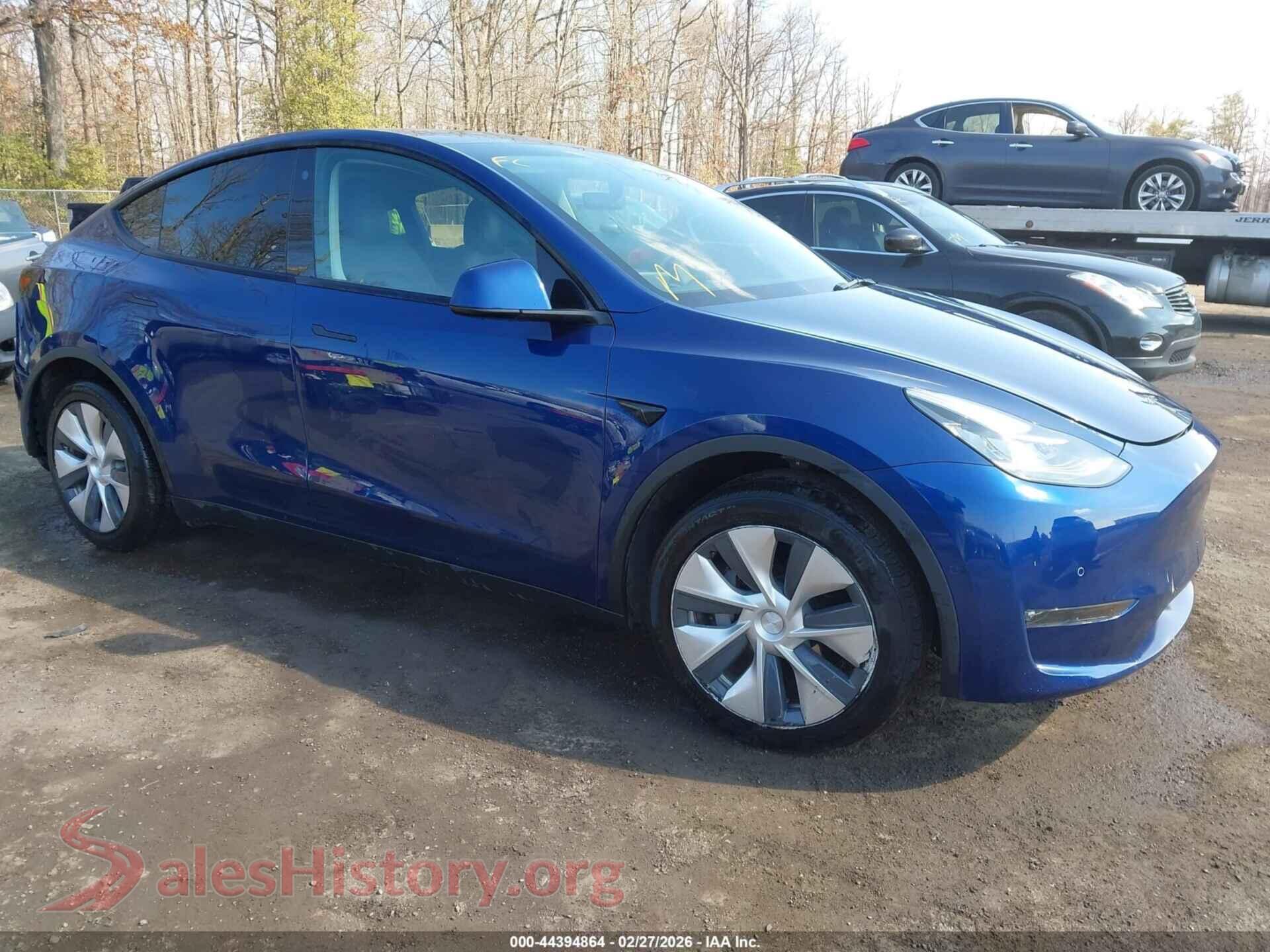 2021 TESLA MODEL Y — VIN 5YJYGDEE6MF305455