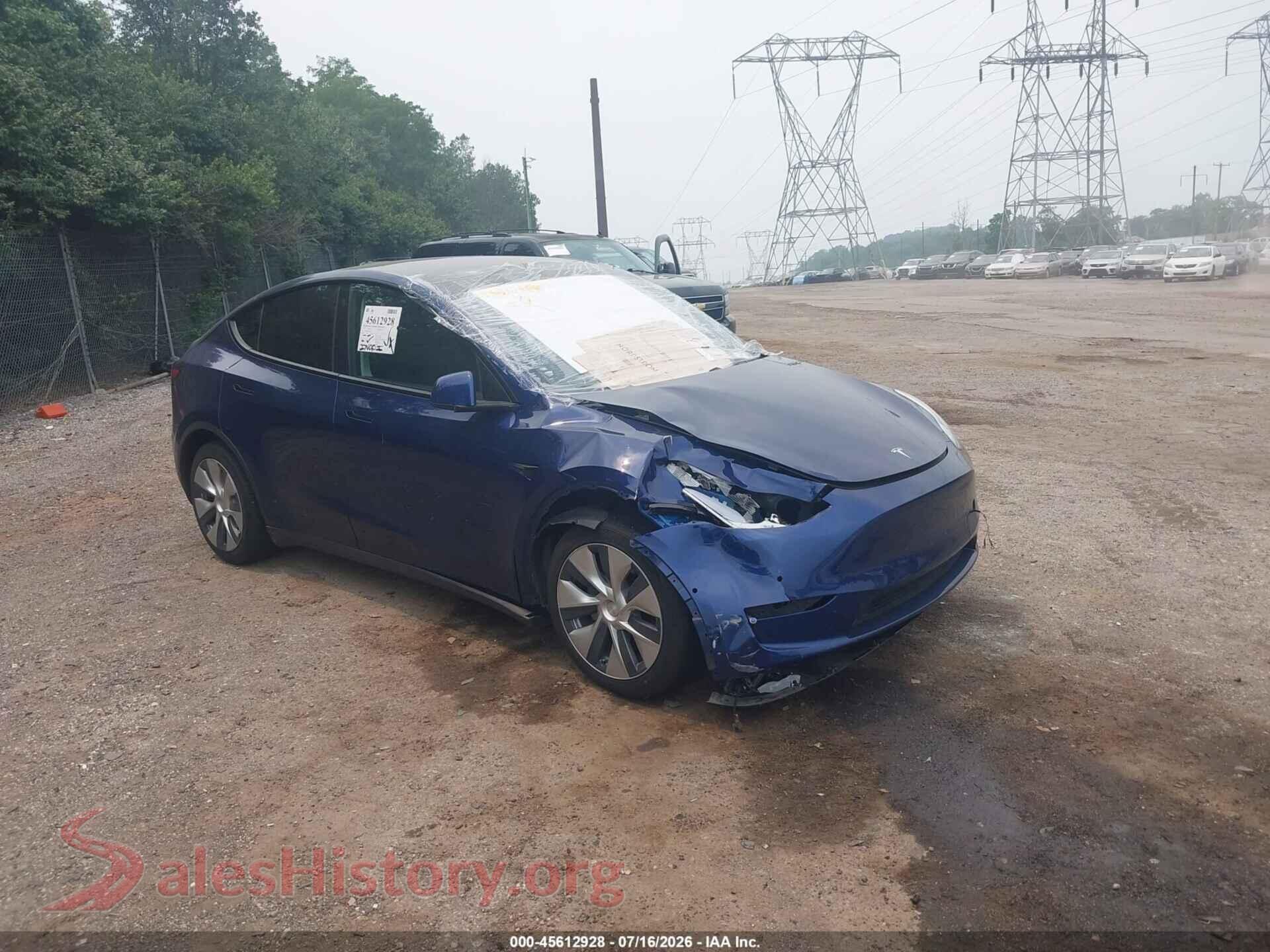 2021 TESLA MODEL Y — VIN 5YJYGDEE8MF061047