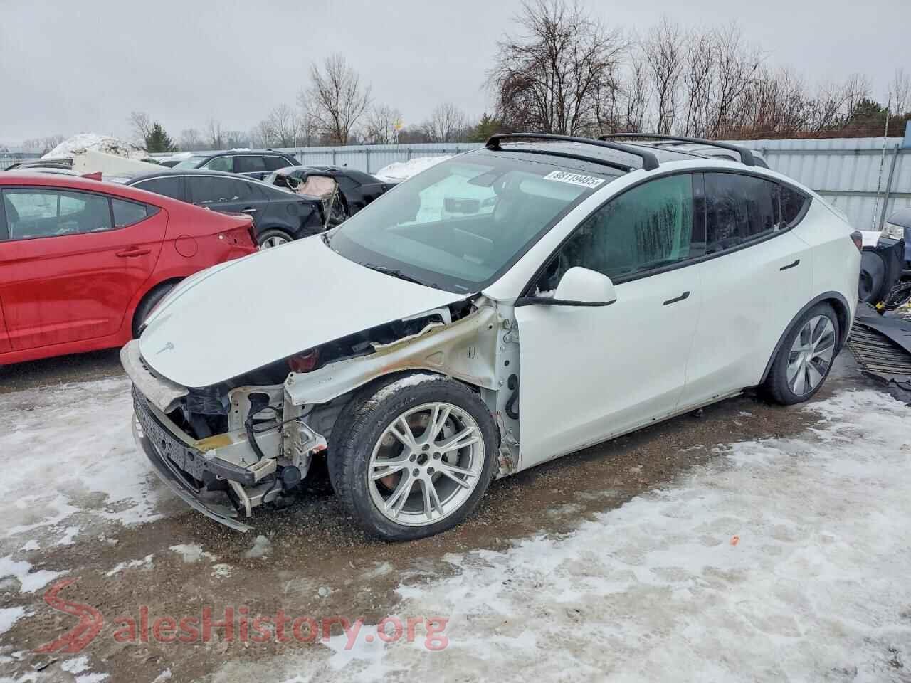 2021 TESLA MODEL Y — VIN 5YJYGDEE8MF108836