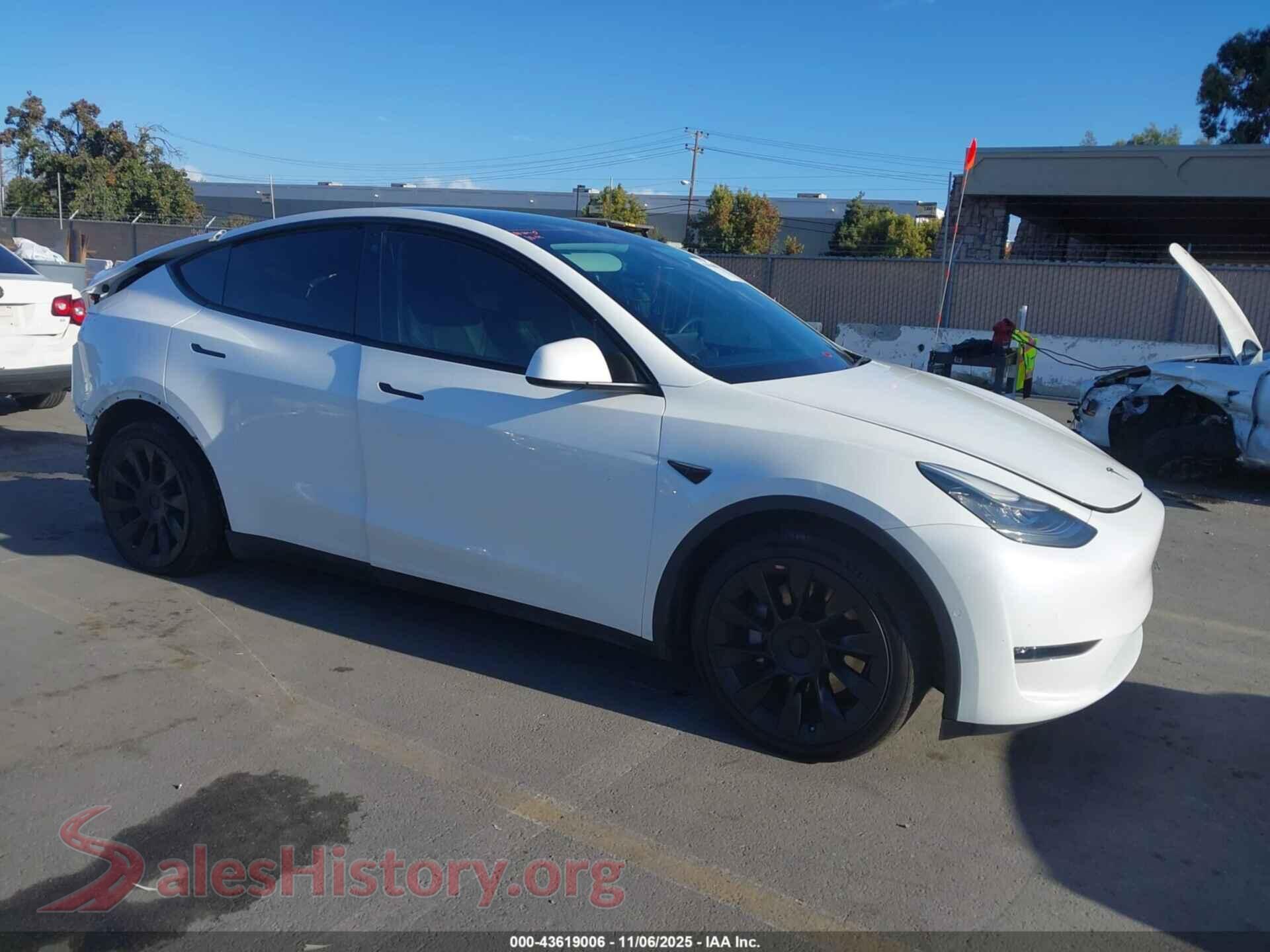 2021 TESLA MODEL Y — VIN 5YJYGDEE9MF115438