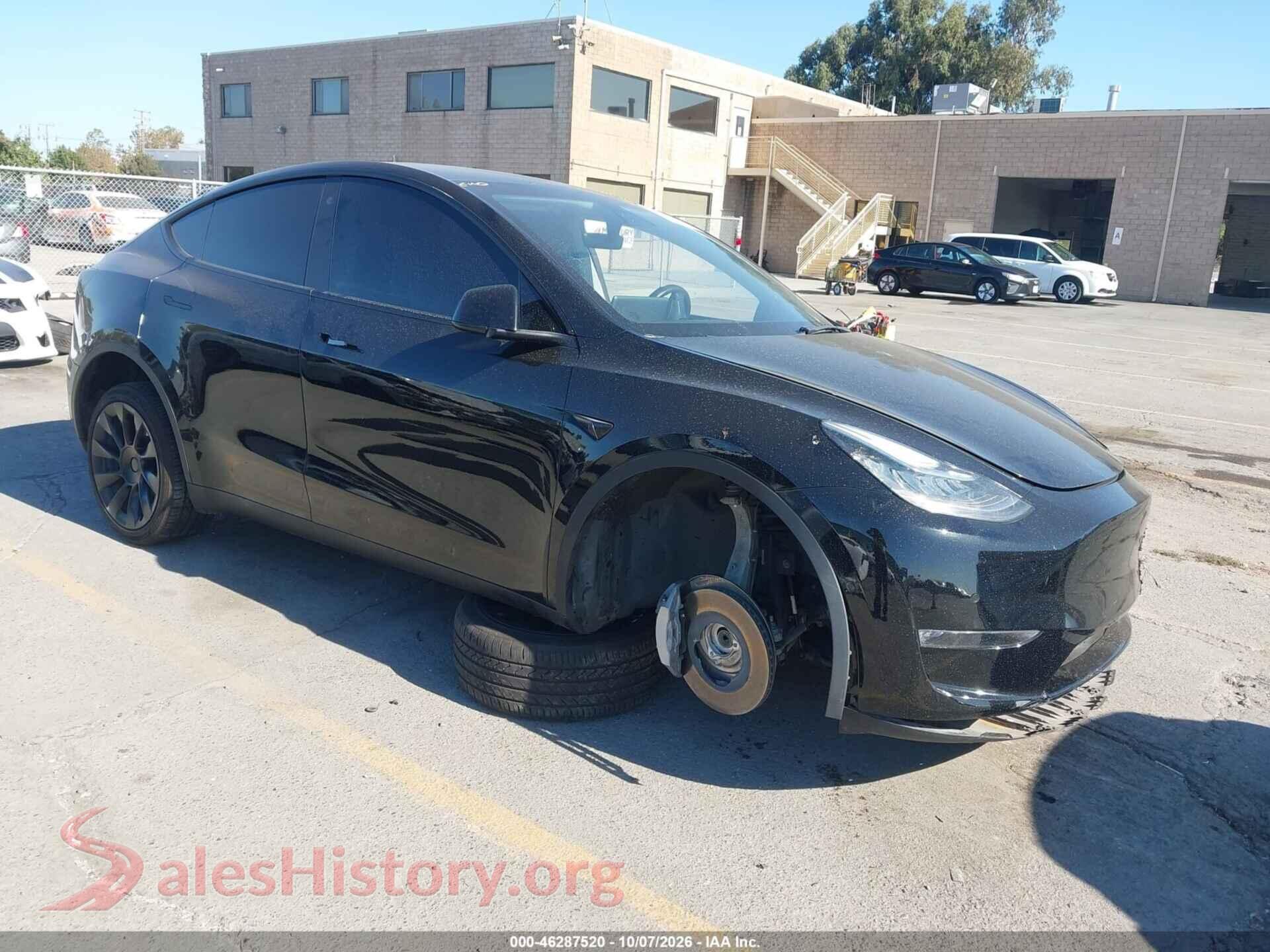 2021 TESLA MODEL Y — VIN 5YJYGDEE9MF241234