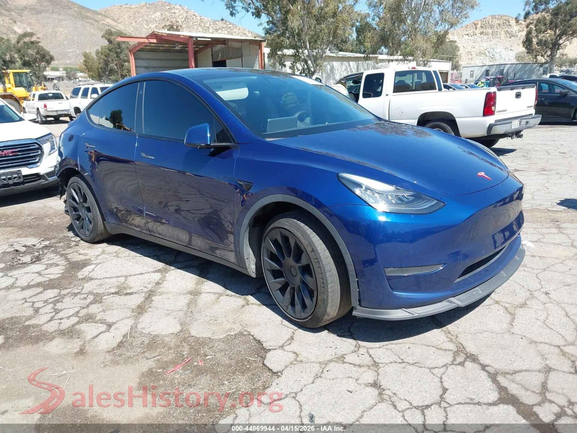 2021 TESLA MODEL Y — VIN 5YJYGDEEXMF089643