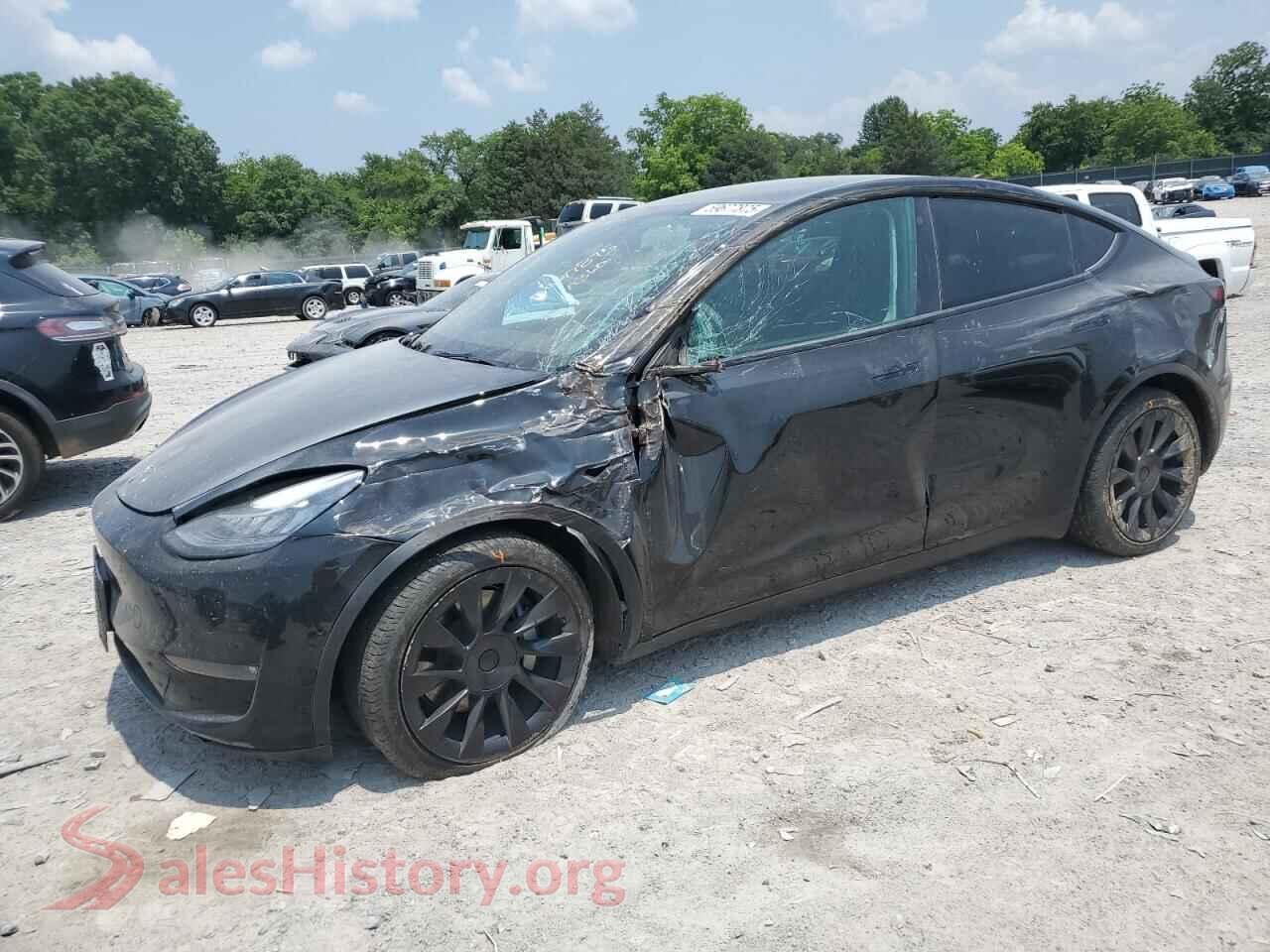 2021 TESLA MODEL Y — VIN 5YJYGDEEXMF199852