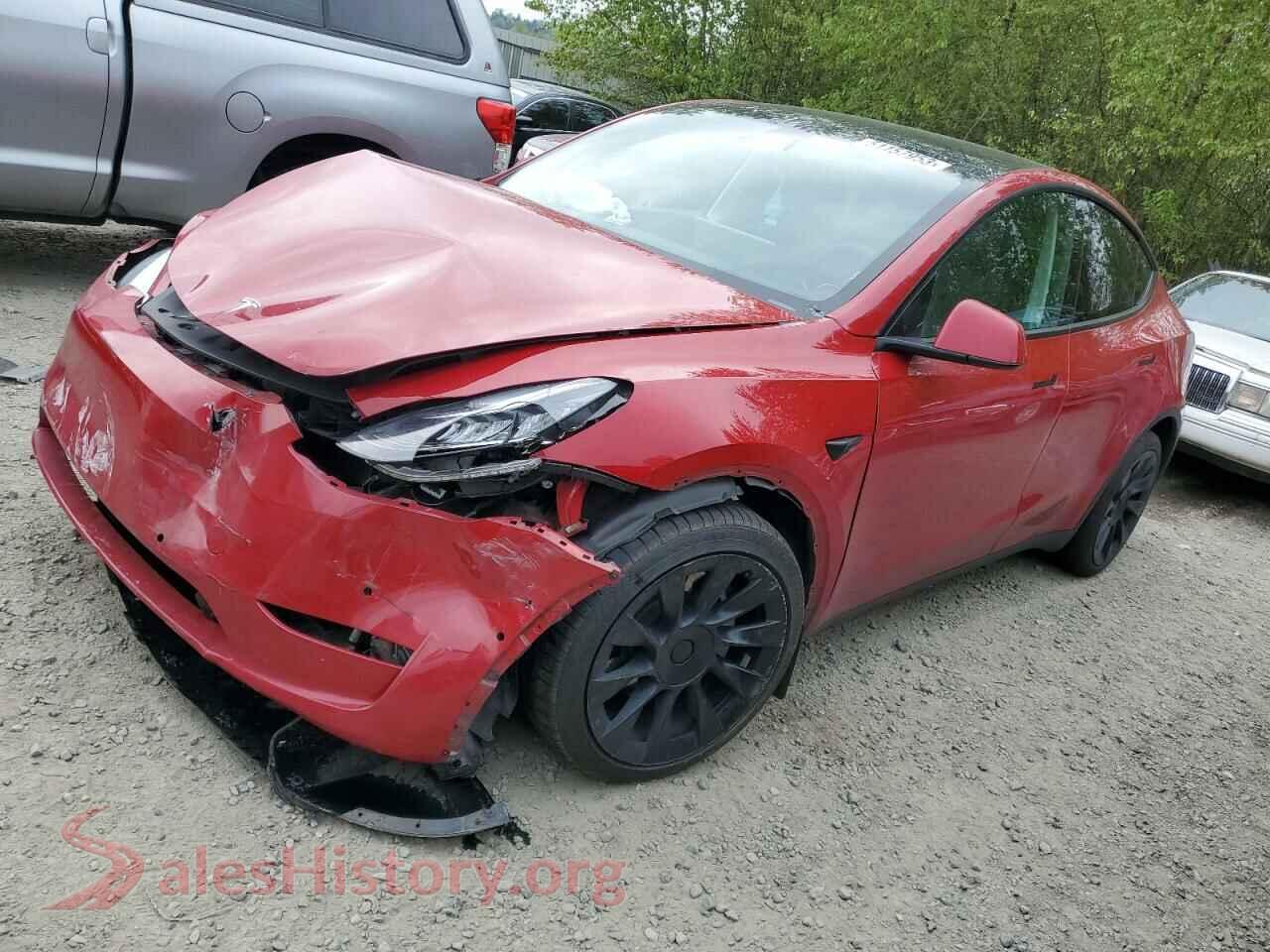 2021 TESLA MODEL Y — VIN 5YJYGDEEXMF261279