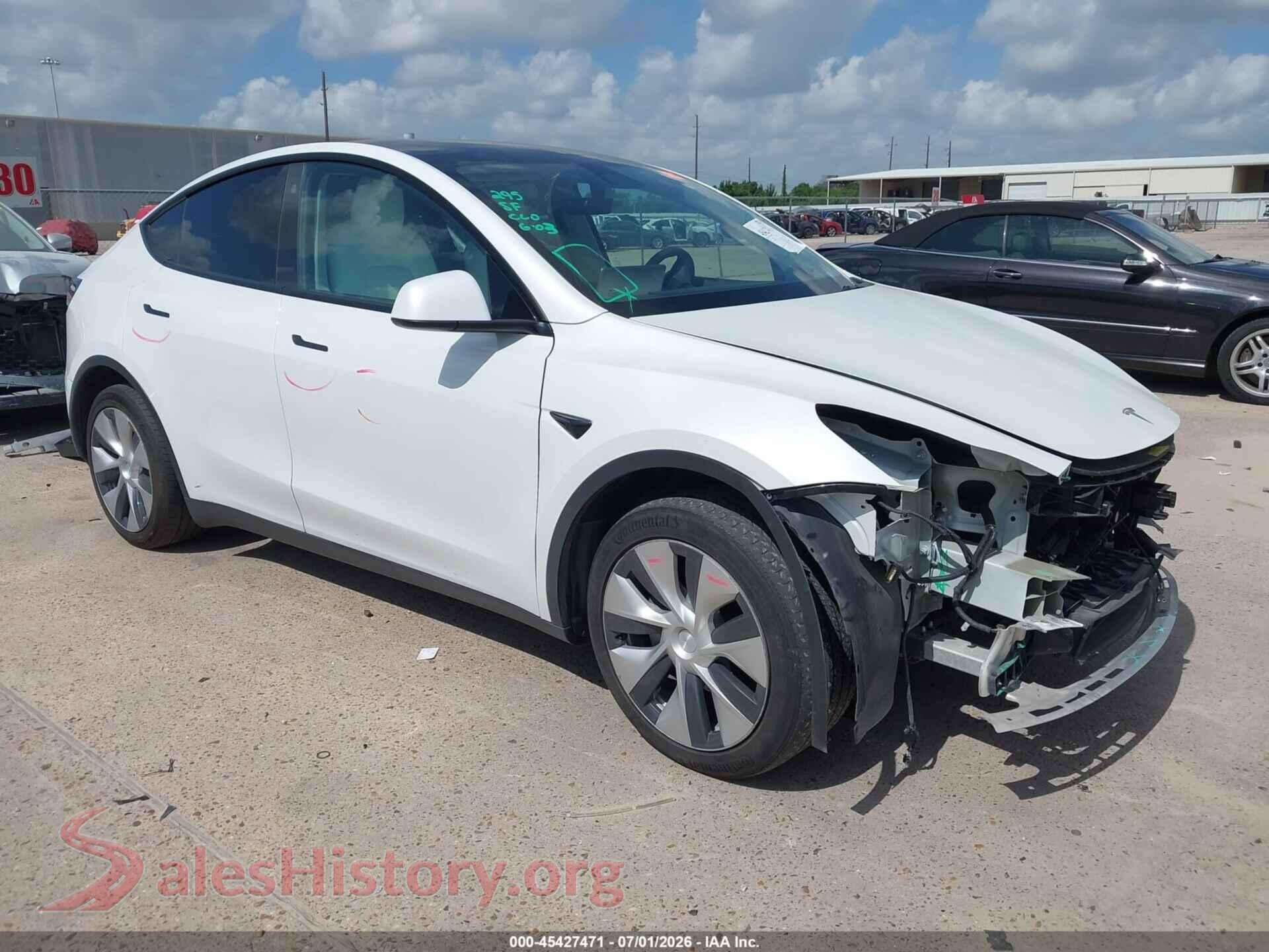 2021 TESLA MODEL Y — VIN 5YJYGDEEXMF269611