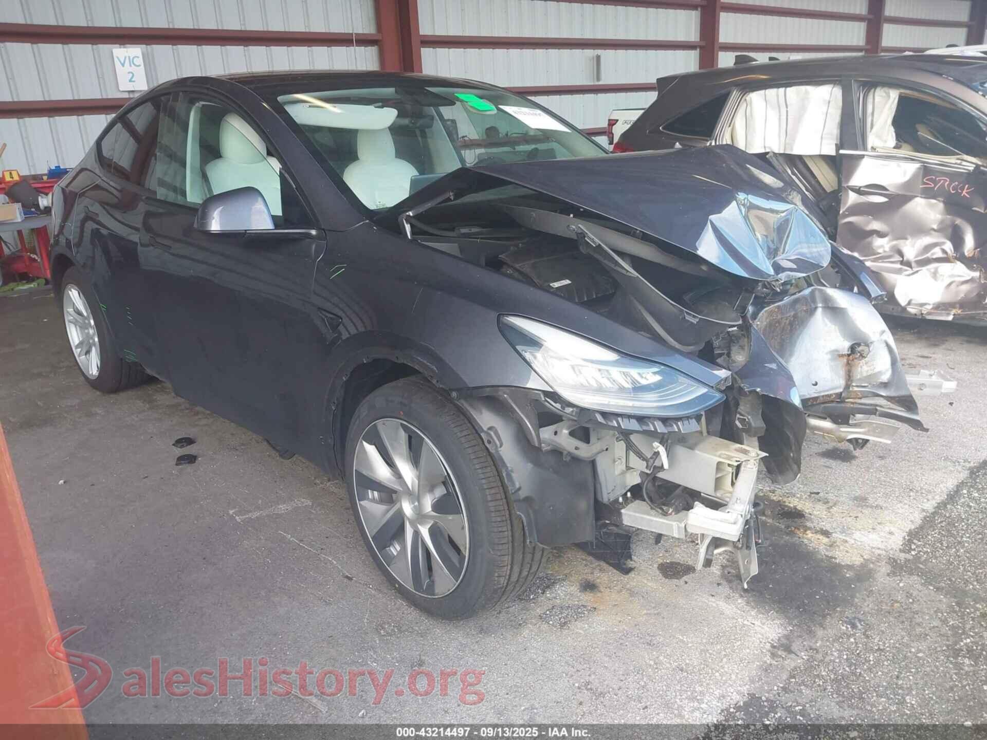 2021 TESLA MODEL Y — VIN 5YJYGDEEXMF301828