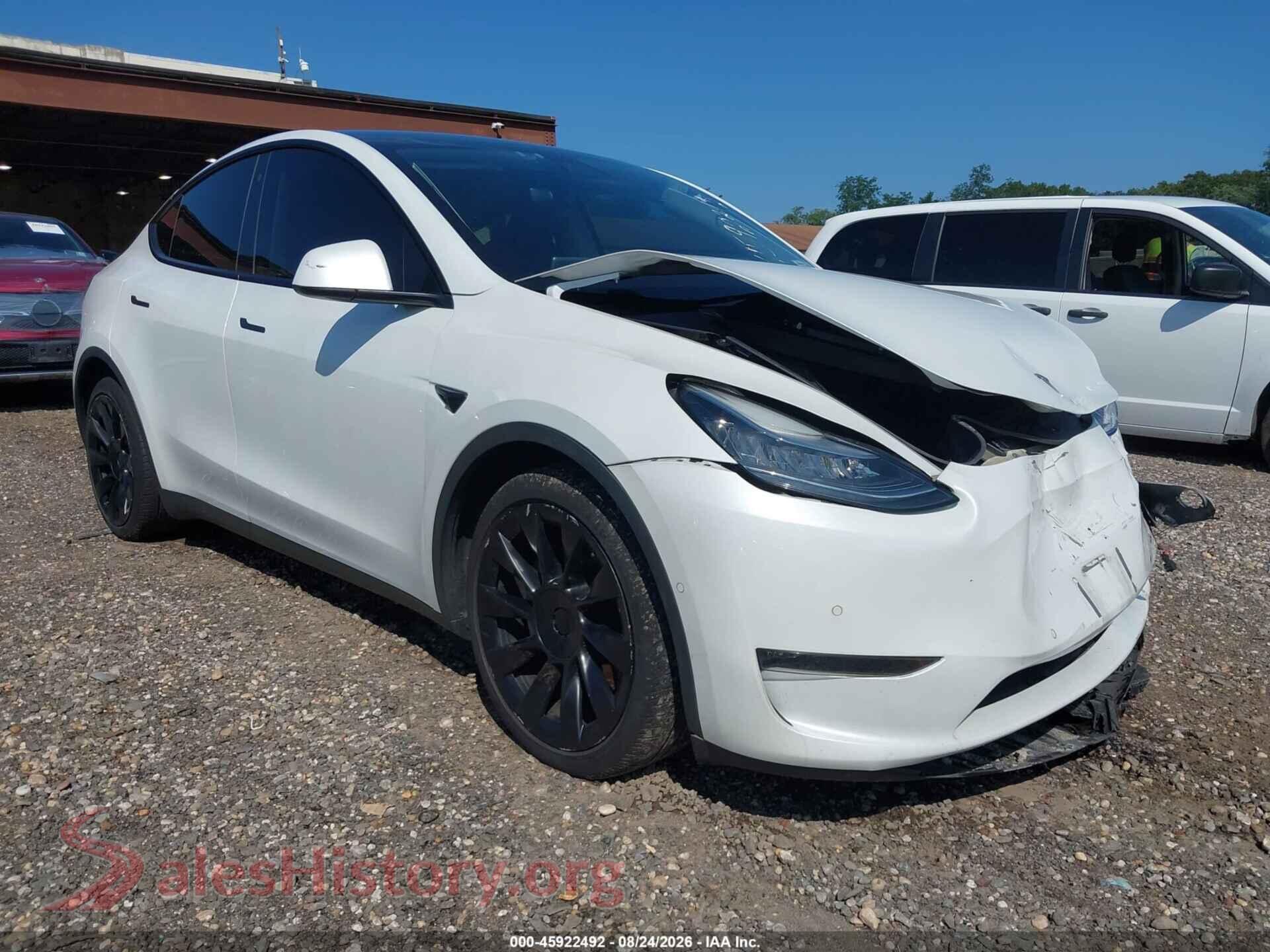 2020 TESLA MODEL Y — VIN 5YJYGDEF4LF002746