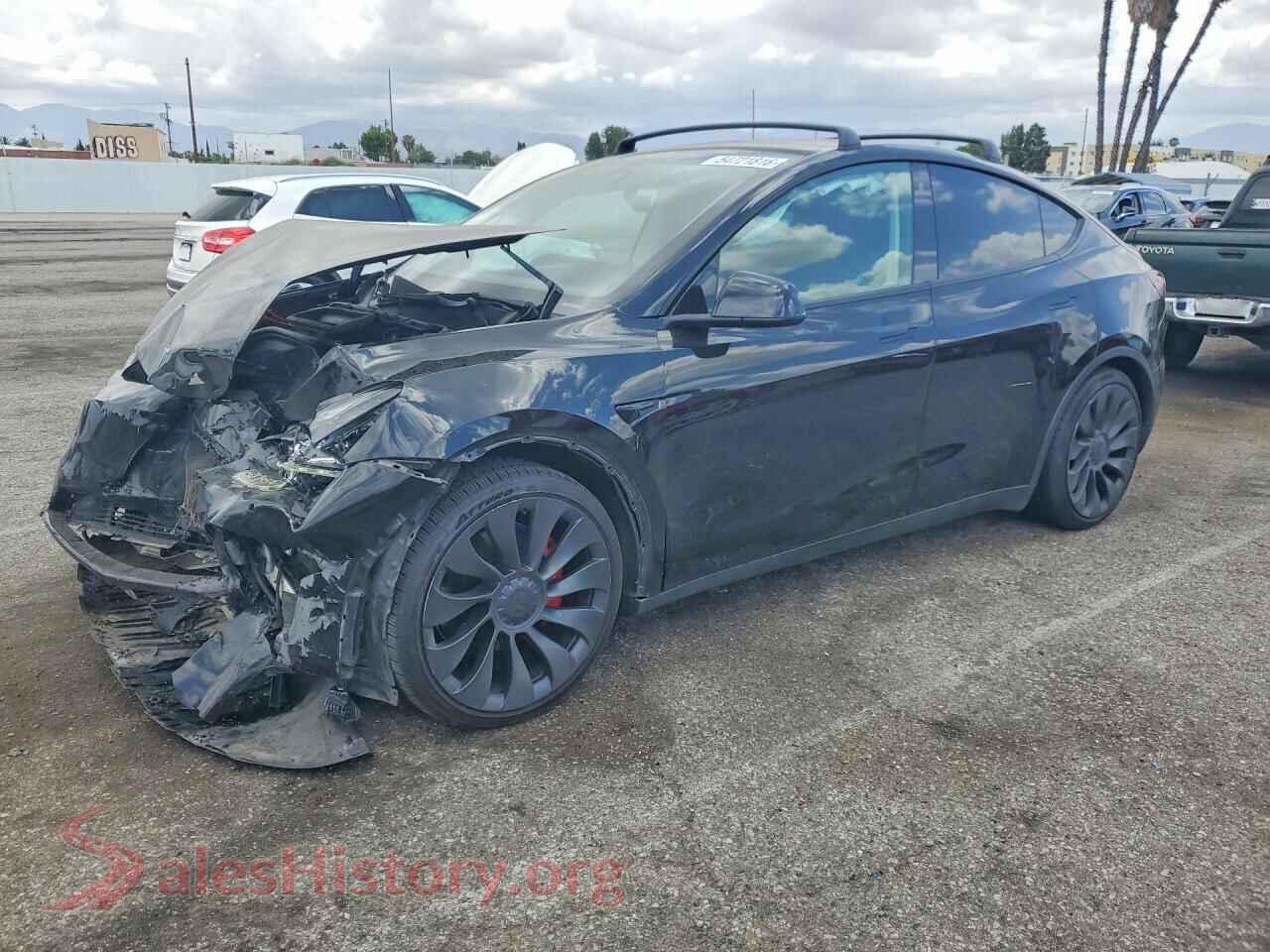 2021 TESLA MODEL Y — VIN 5YJYGDEF5MF216081