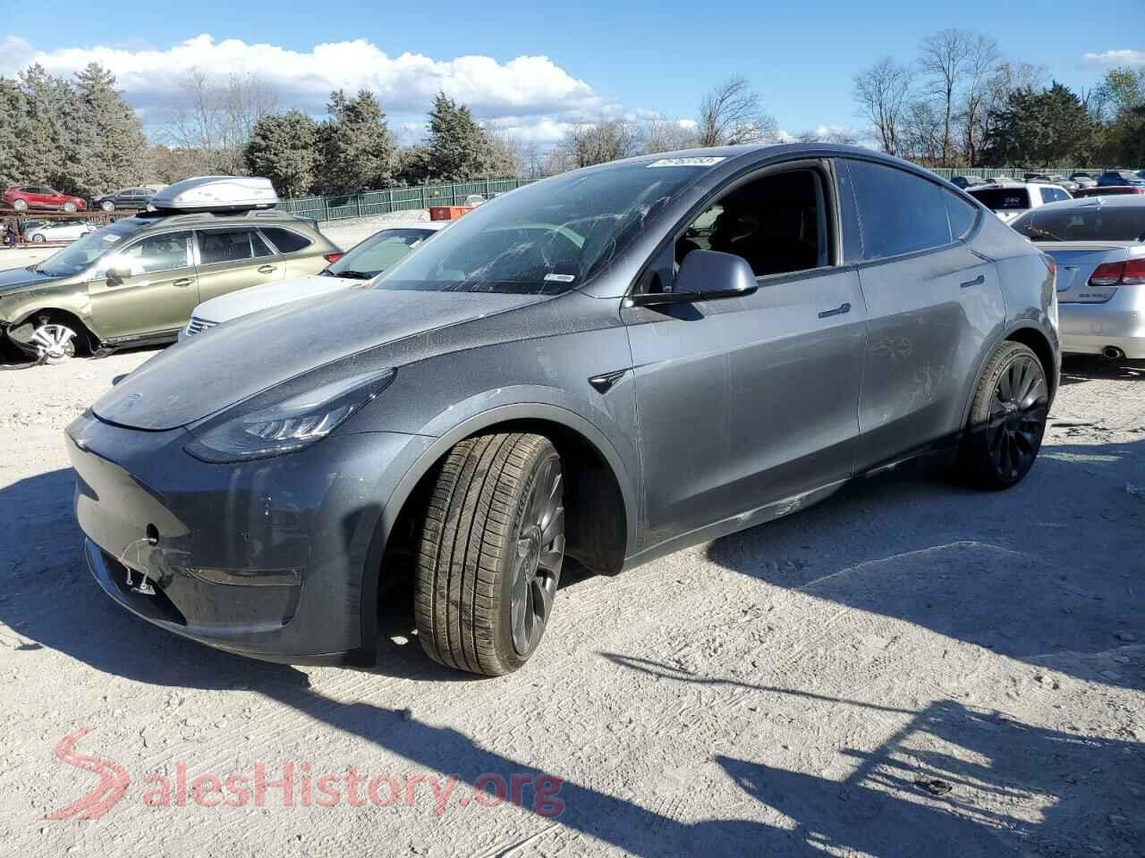 2020 TESLA MODEL Y — VIN 5YJYGDEF7LF027964