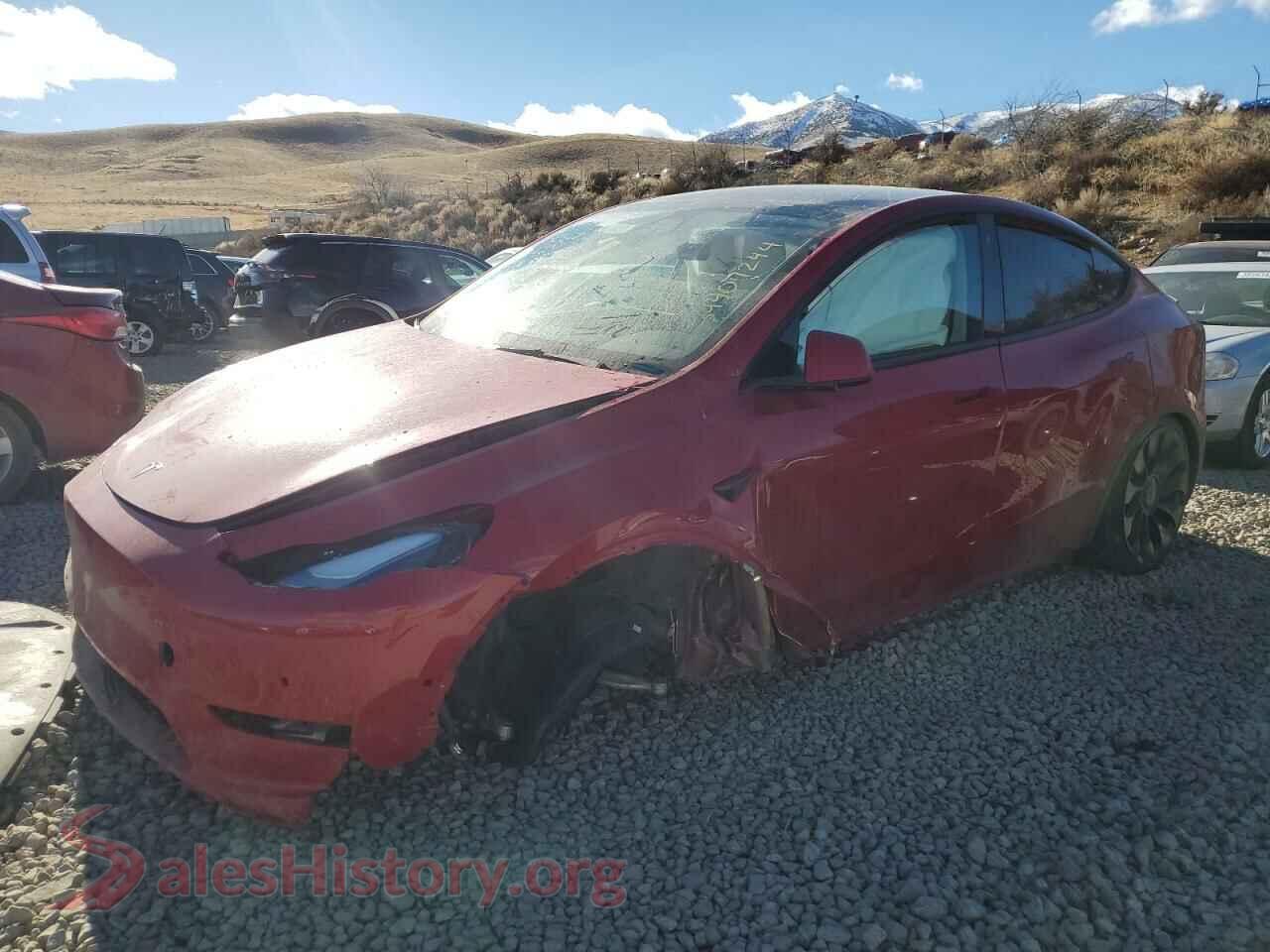 2021 TESLA MODEL Y — VIN 5YJYGDEF8MF230332