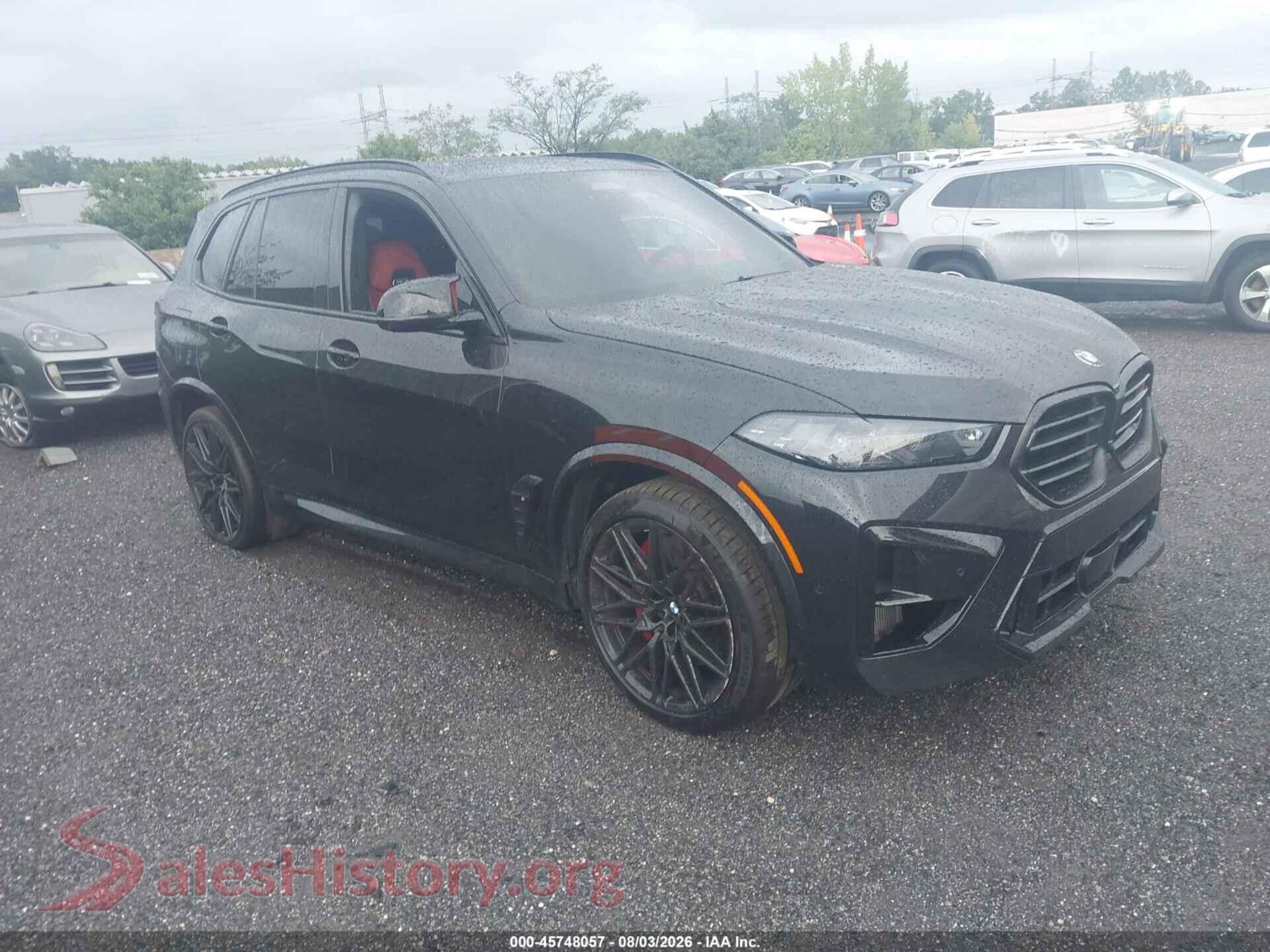2026 BMW X5 M — VIN 5YM13ET08T9172398