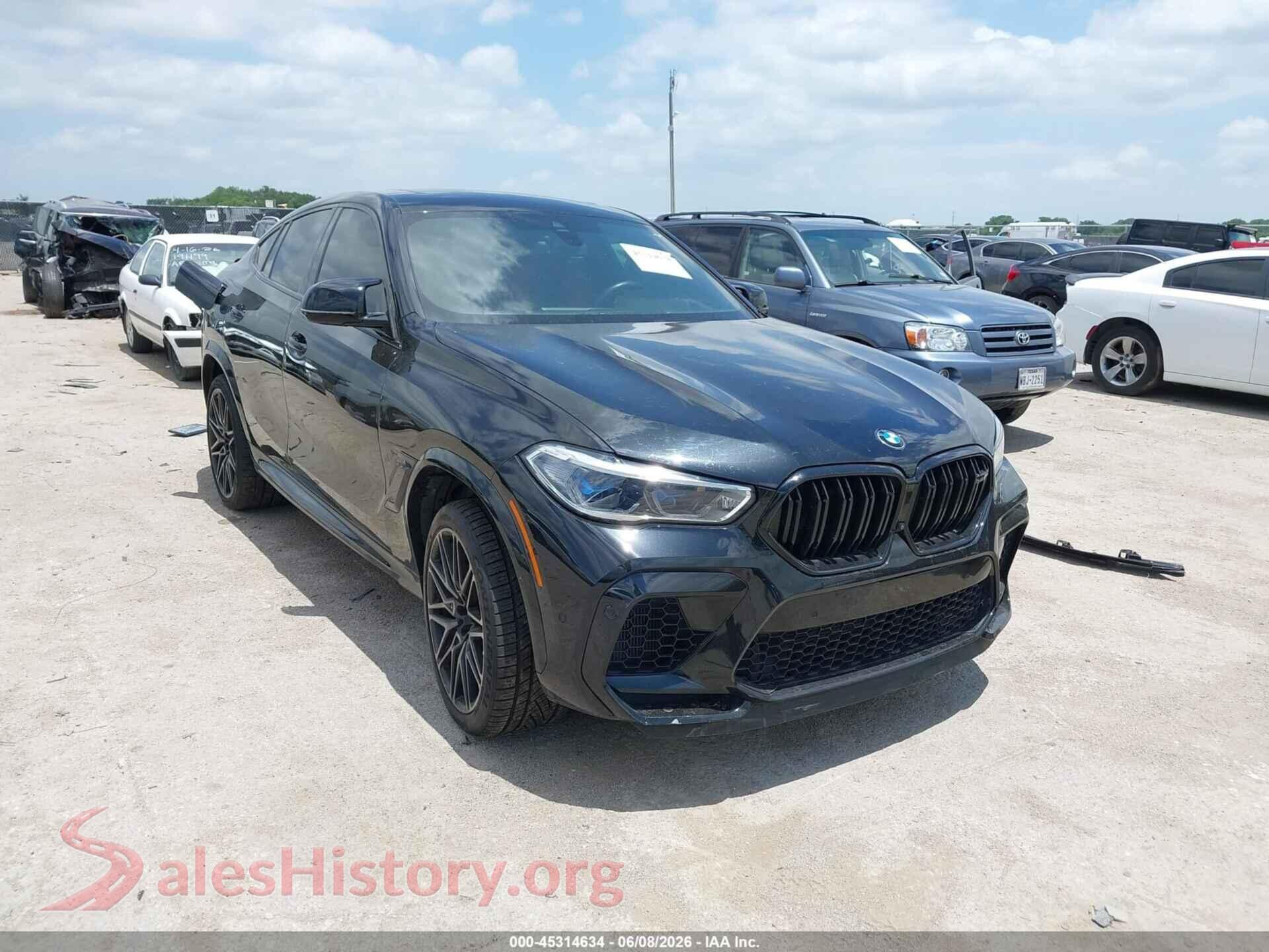 2020 BMW X6 M — VIN 5YMCY0C01L9D13554