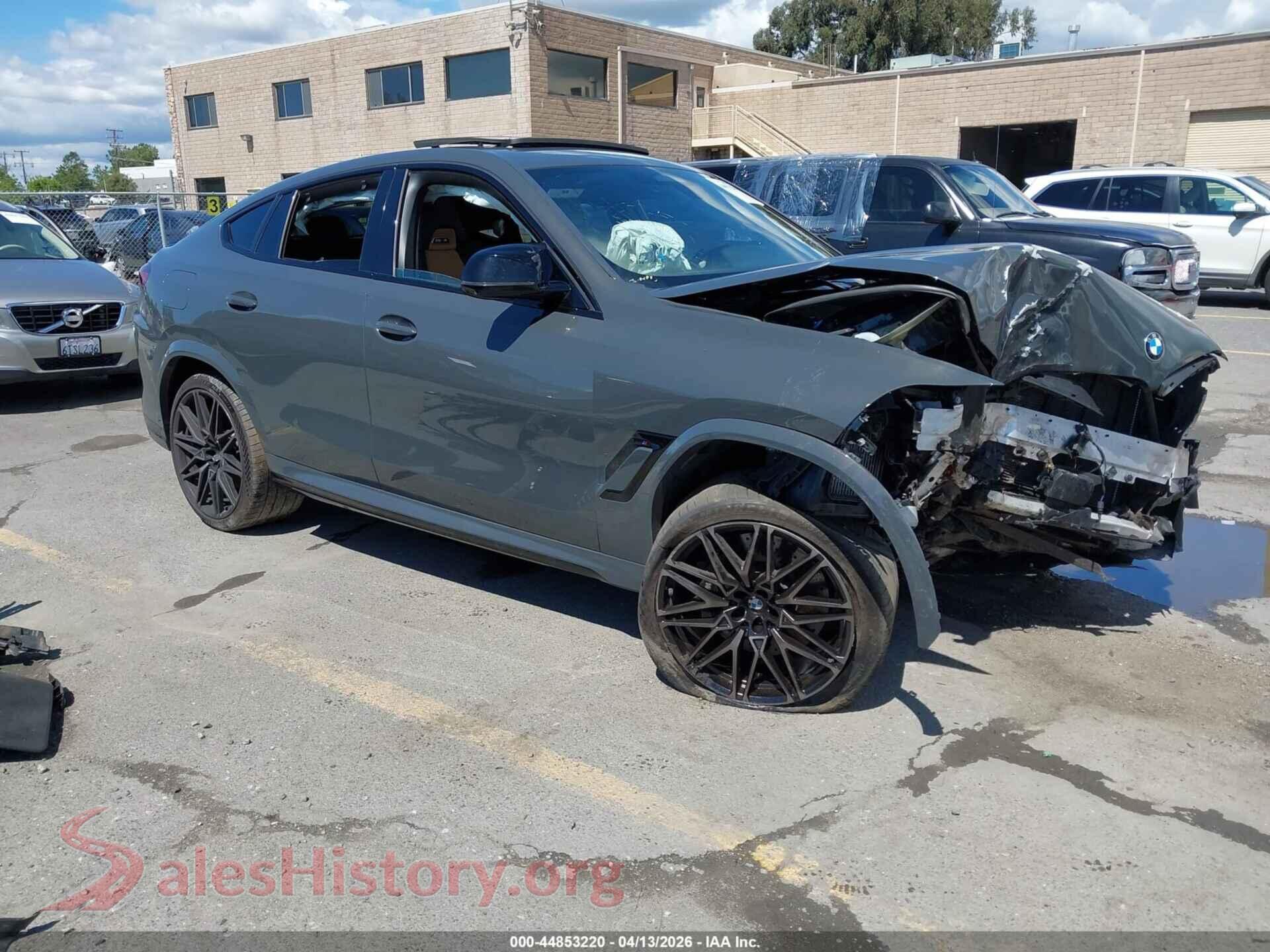 2022 BMW X6 M — VIN 5YMCY0C05N9K70885