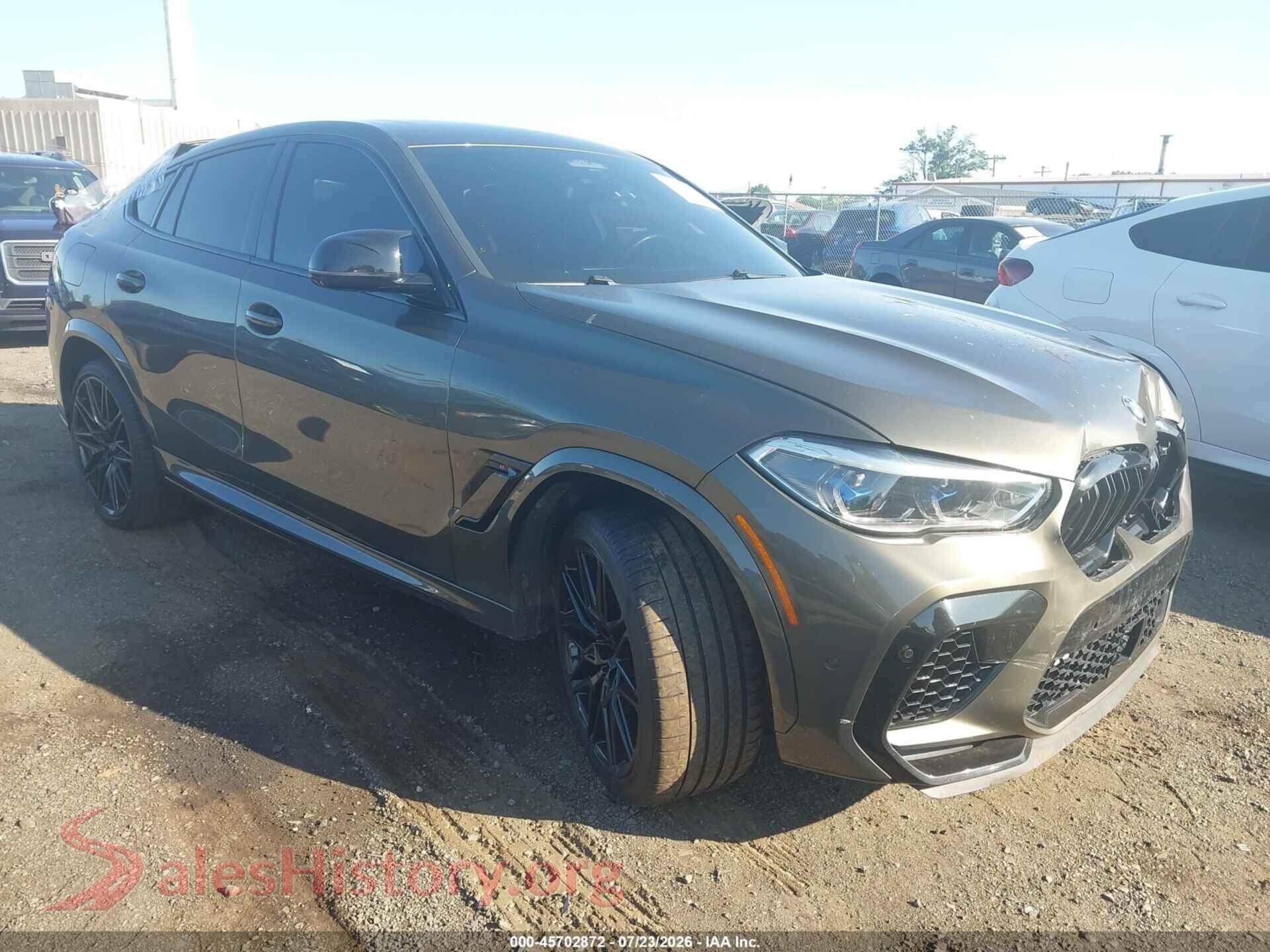 2020 BMW X6 M — VIN 5YMCY0C07L9D59325