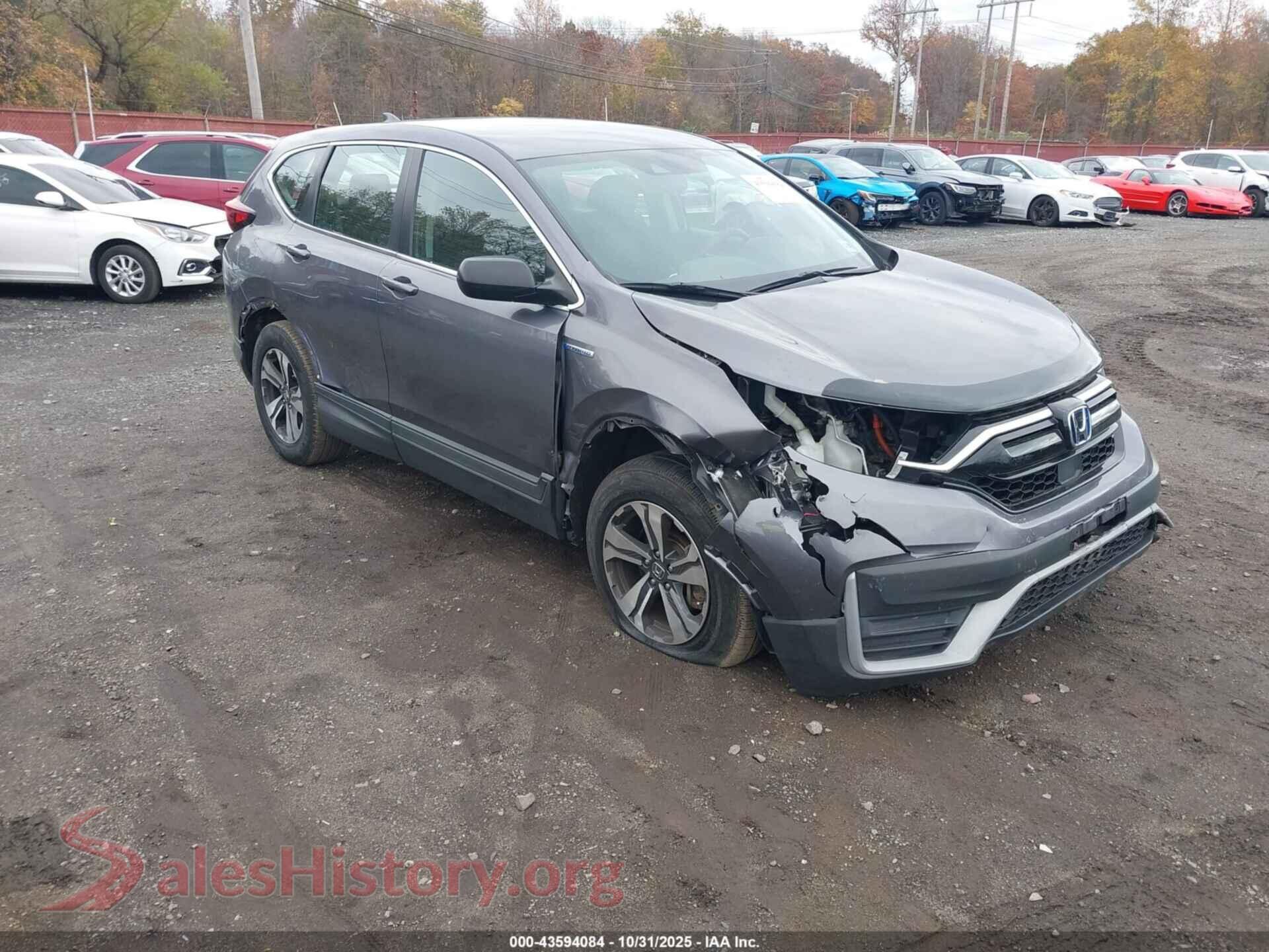 2020 HONDA CR-V HYBRID — VIN 7FART6H29LE008177