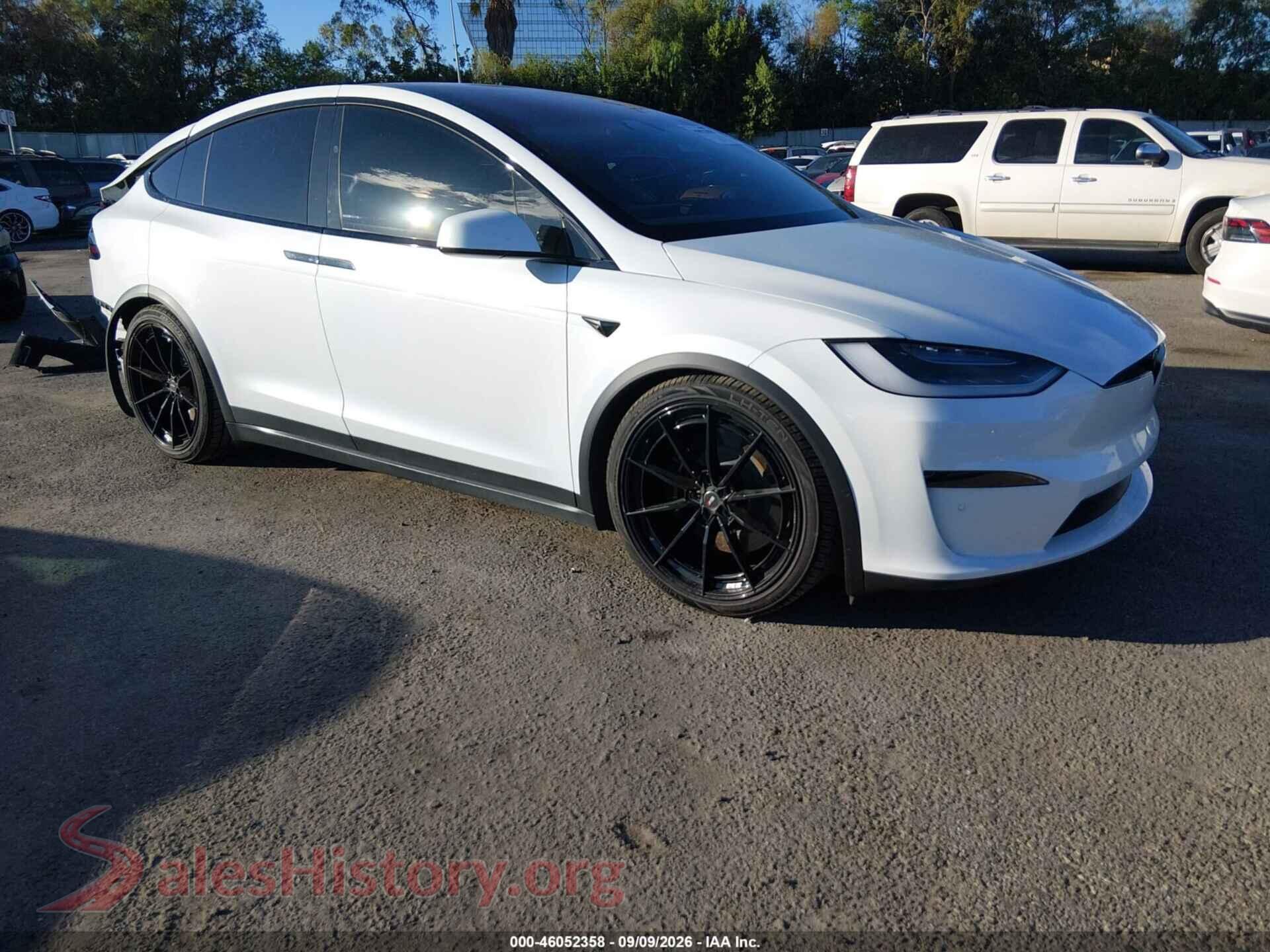 2022 TESLA MODEL X — VIN 7SAXCAE53NF344823