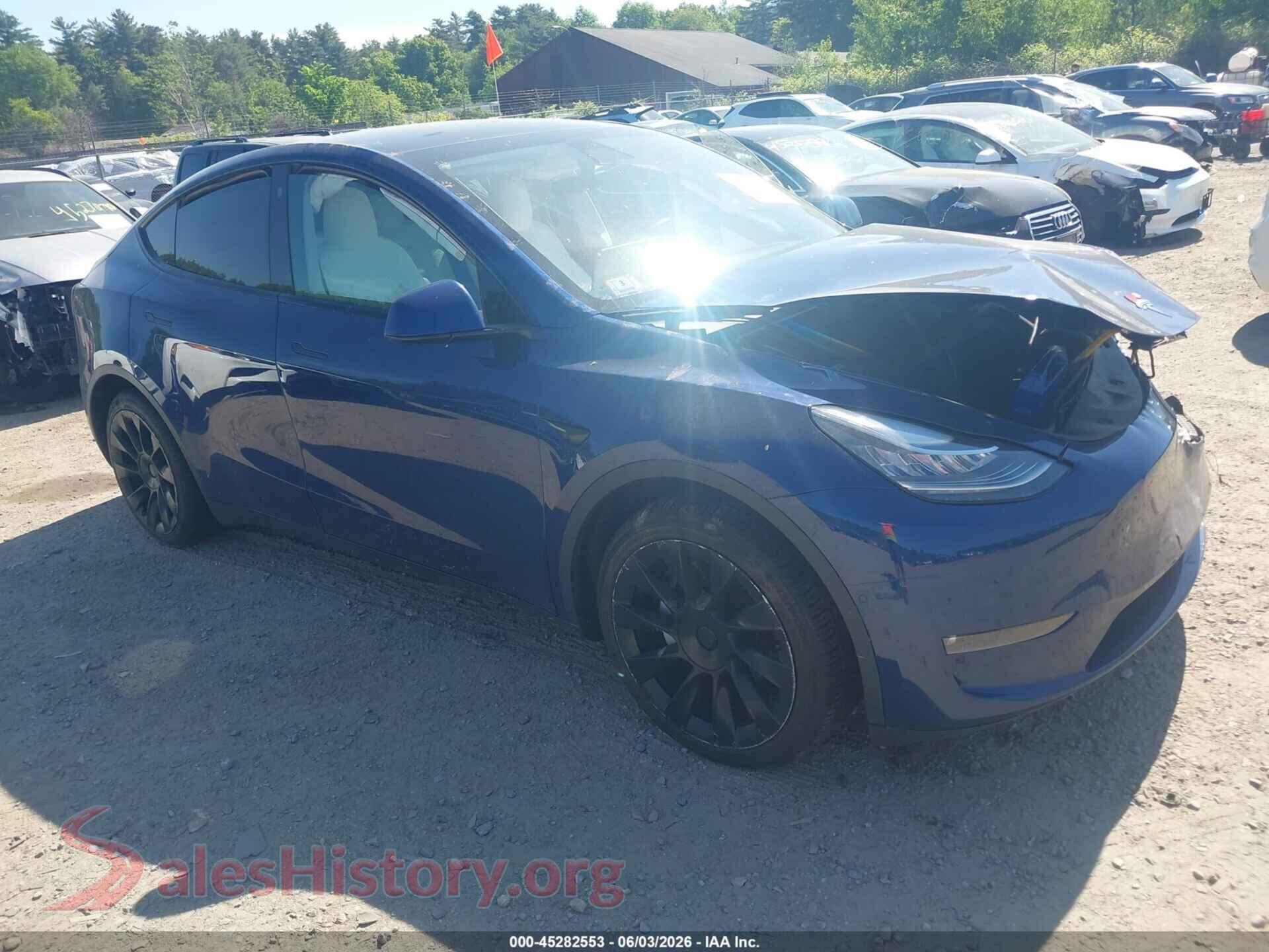 2022 TESLA MODEL Y — VIN 7SAYGAEE4NF314416