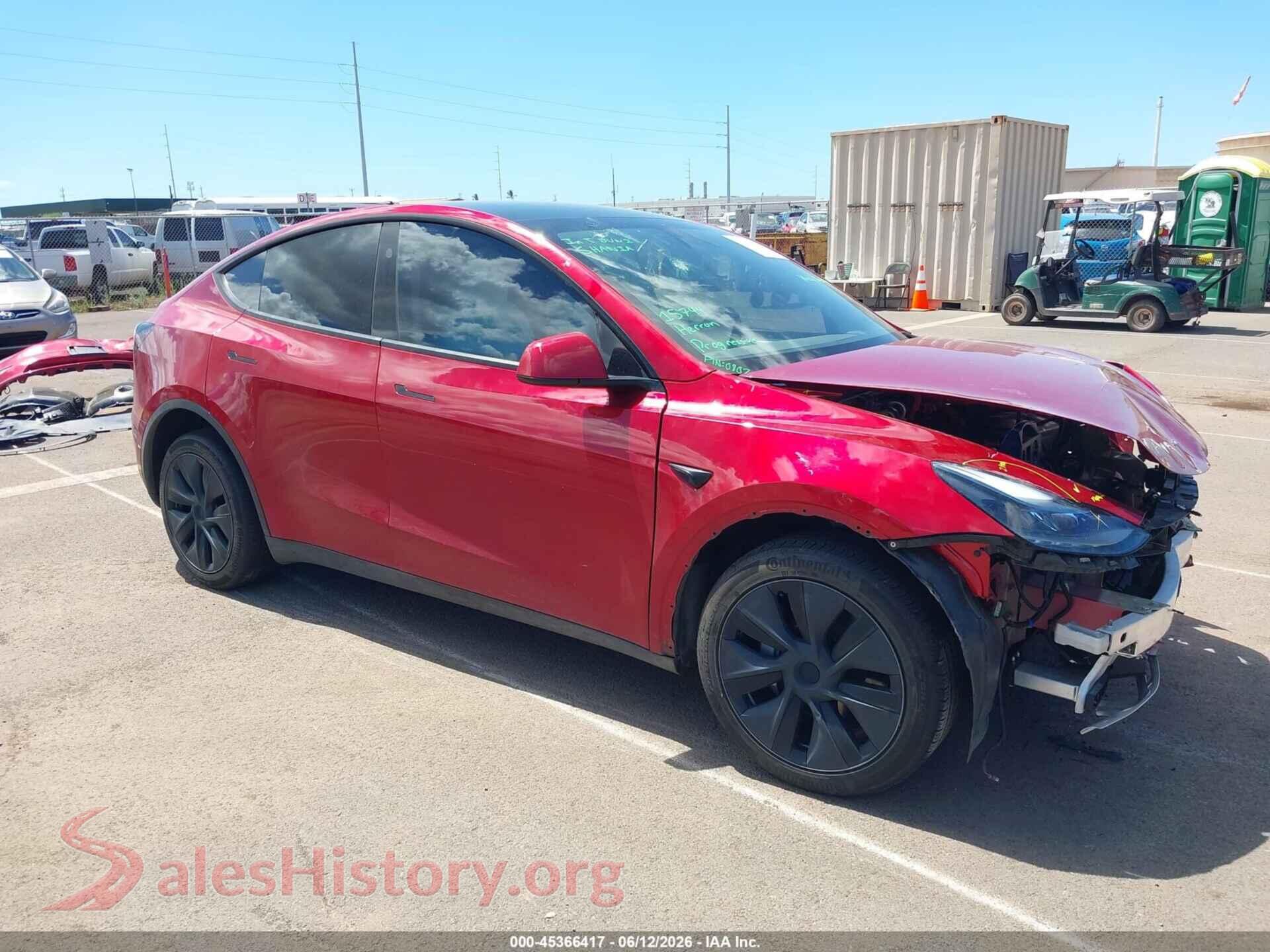 2024 TESLA MODEL Y — VIN 7SAYGDED1RF131005