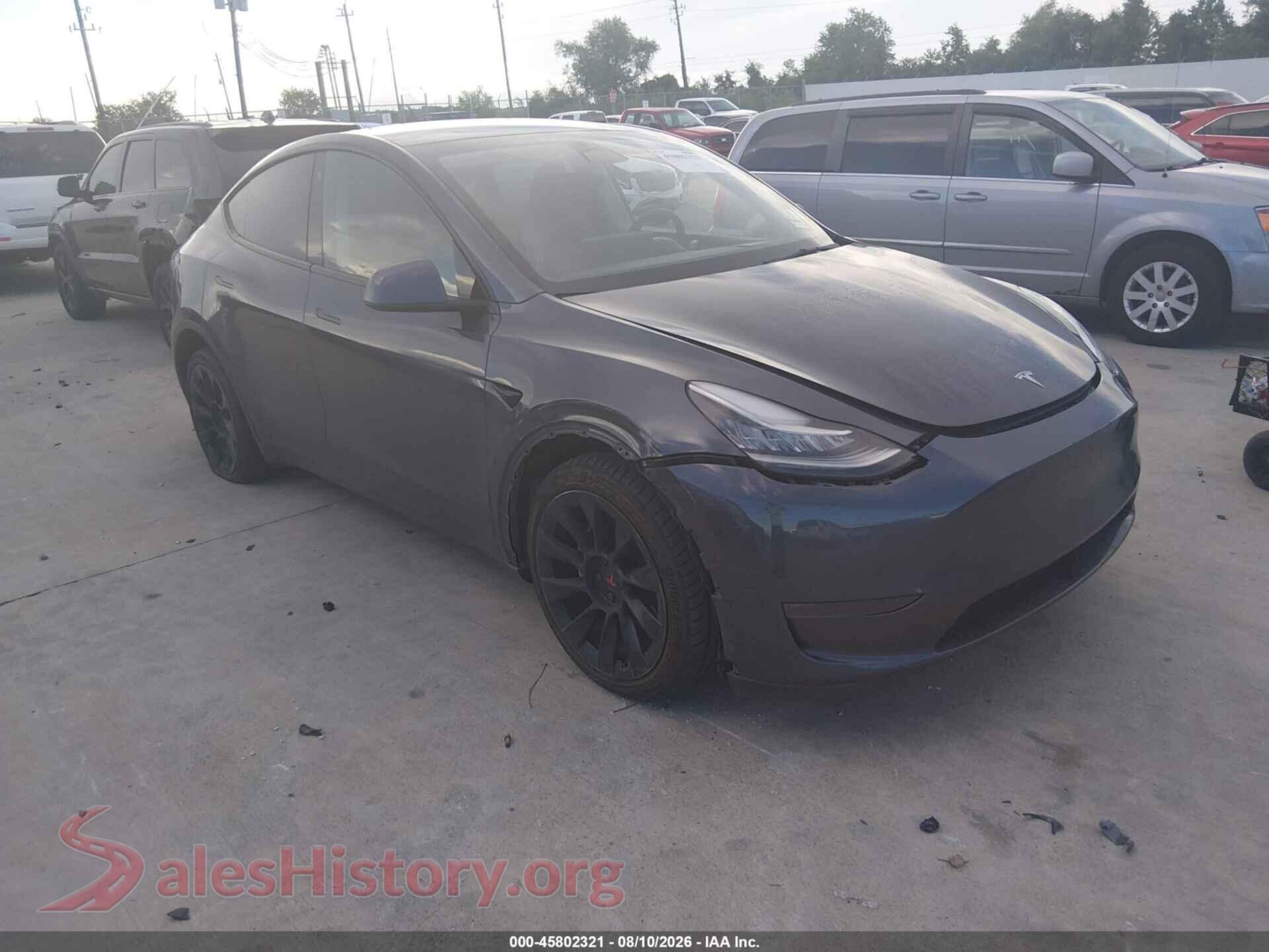 2022 TESLA MODEL Y — VIN 7SAYGDEE2NA006269