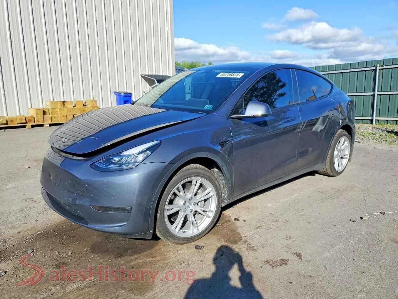 2022 TESLA MODEL Y — VIN 7SAYGDEE3NA020486
